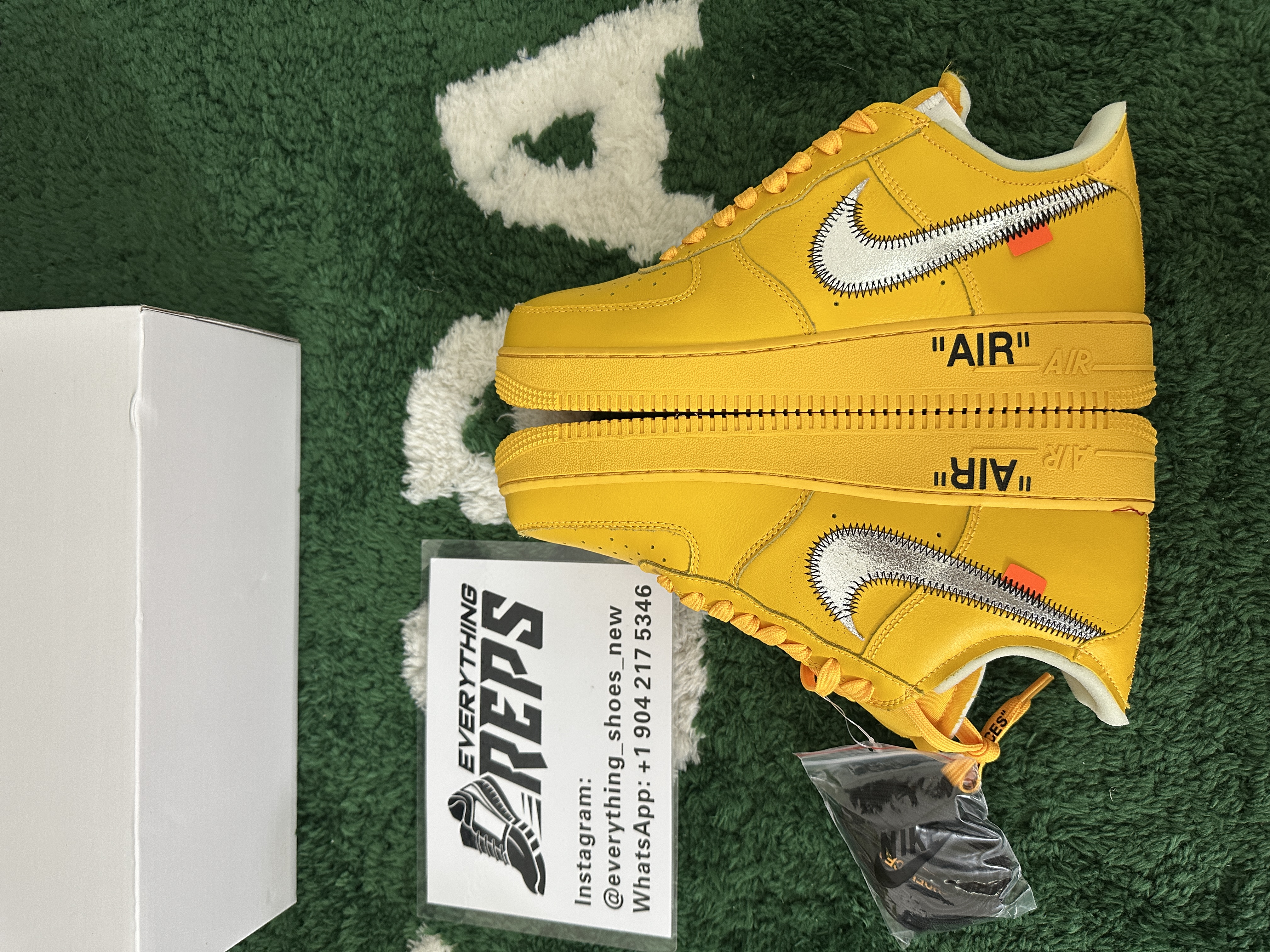 Nike Air Force 1 Low OFF-WHITE University Gold Metallic Silver