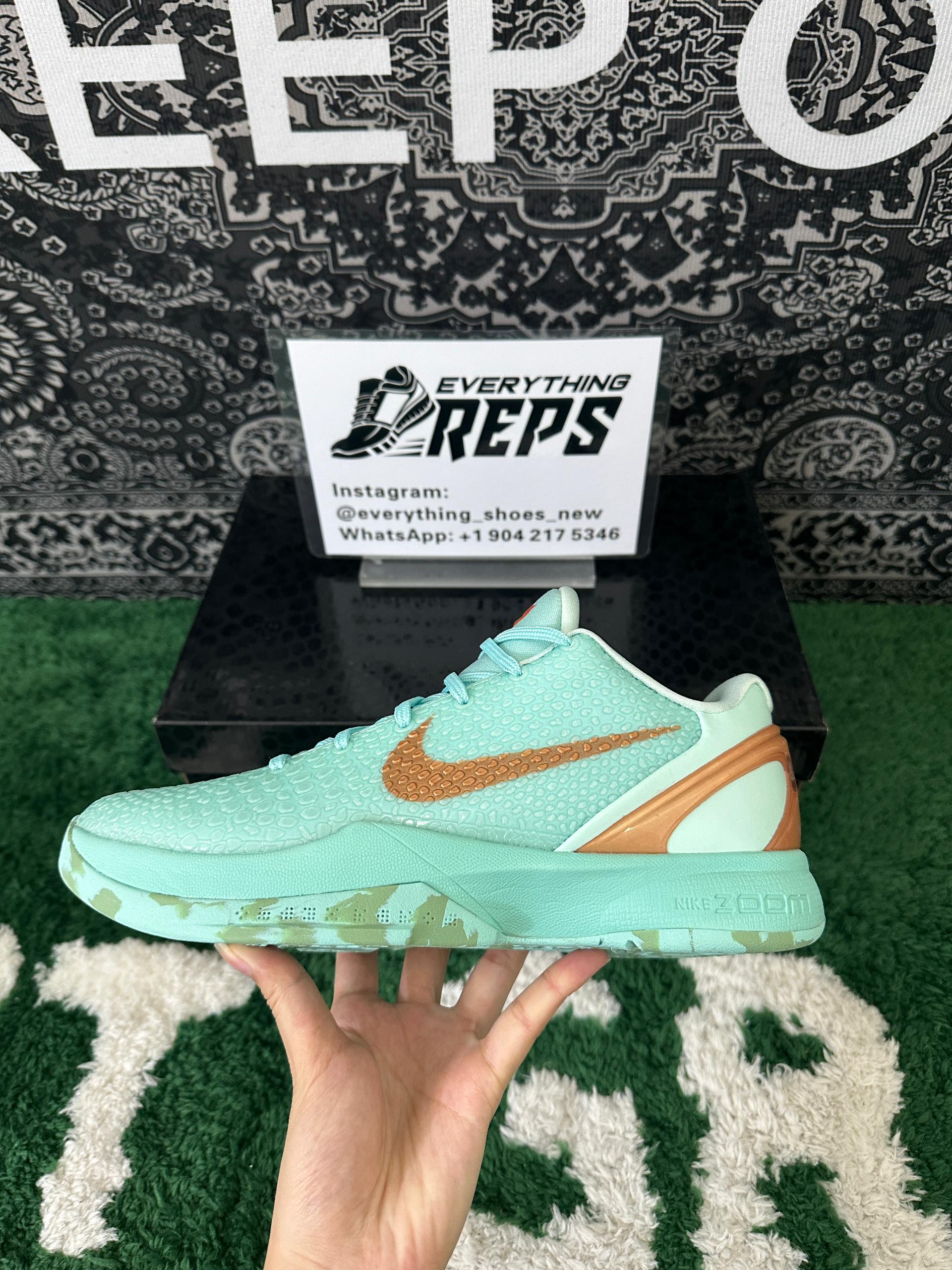 Jalen Brunson s Nike Kobe 6 Protro Statue of Liberty PE