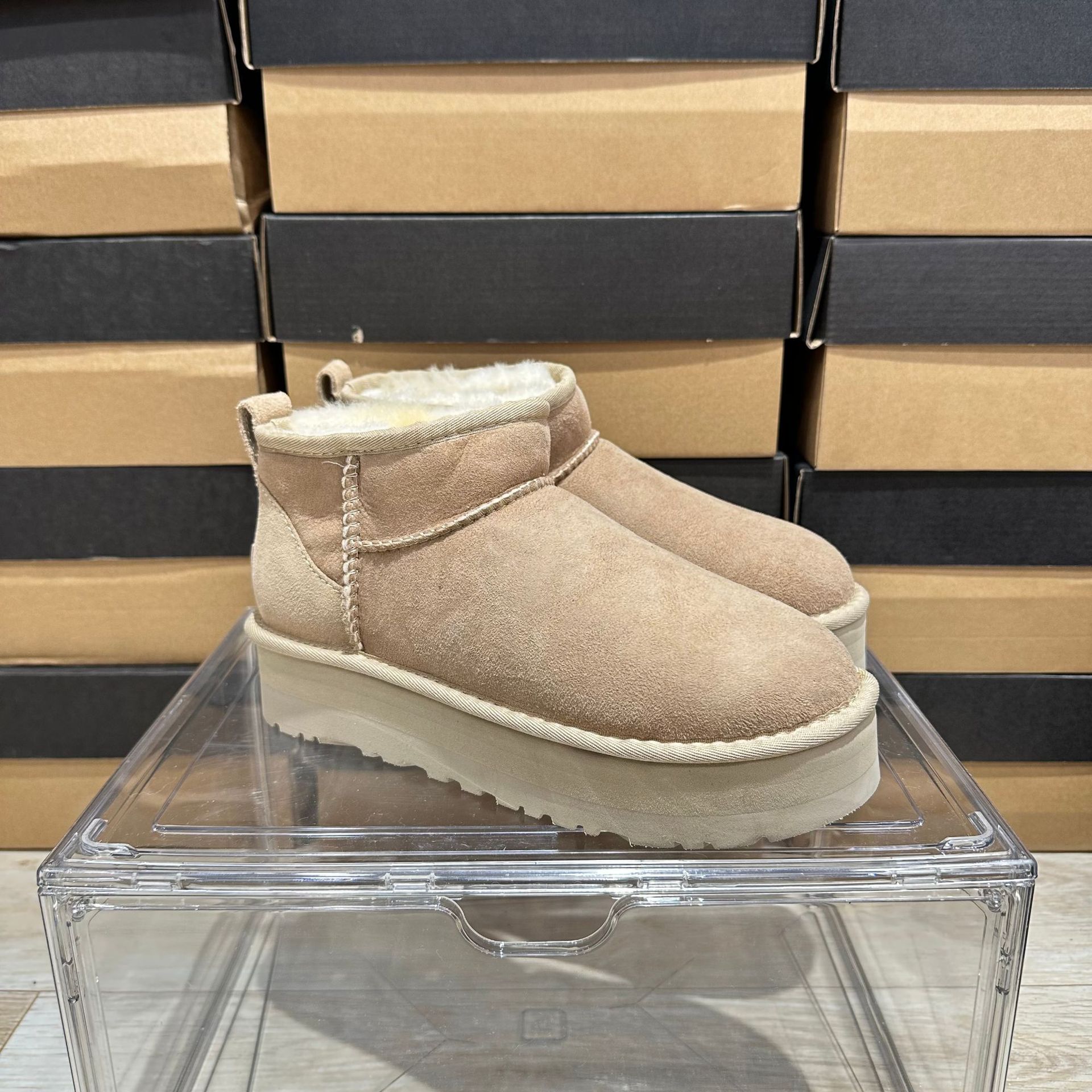 UGG Snow Boots Low-Cut Wool Boots