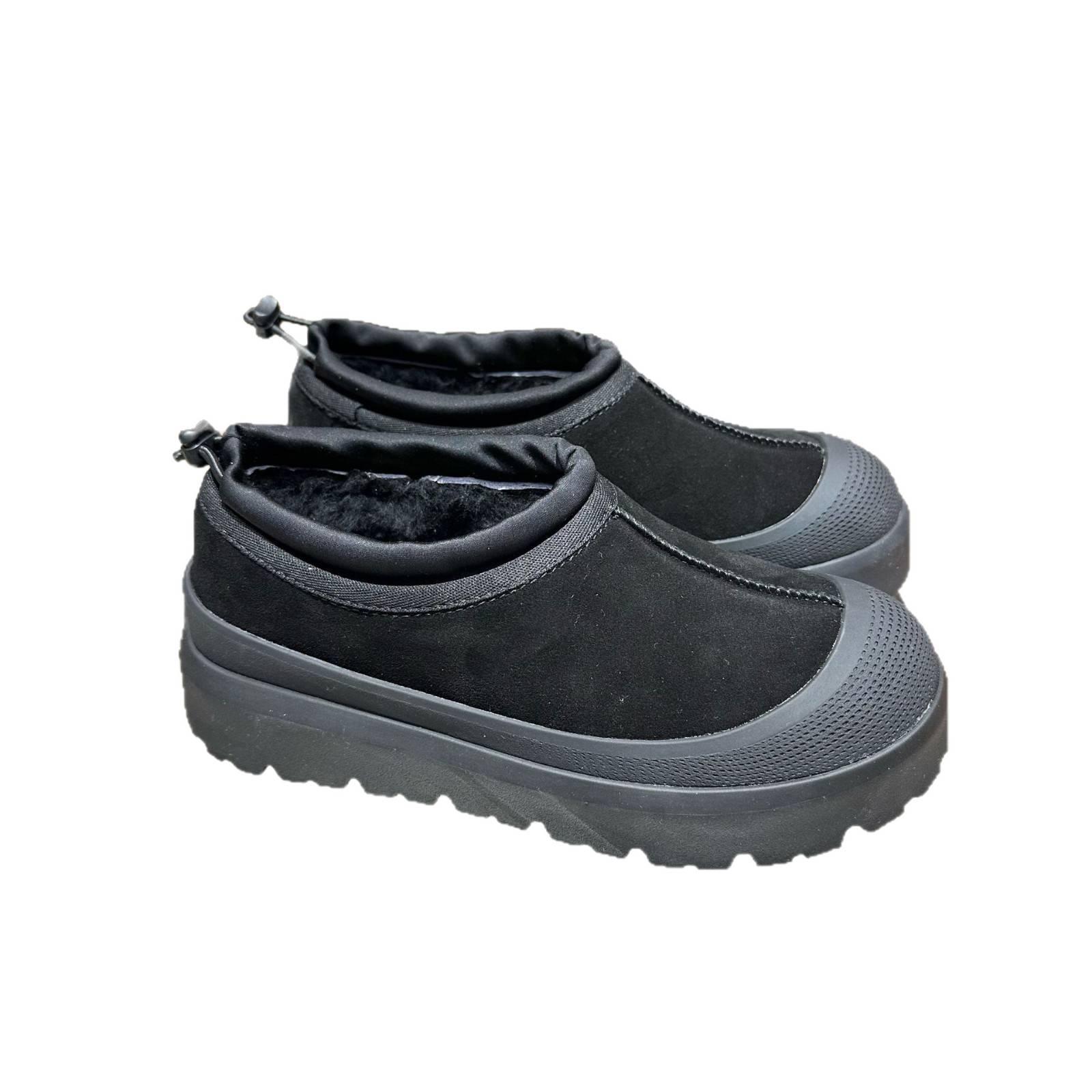 UGG Low-Top Thick-Soled Wool Snow Boots