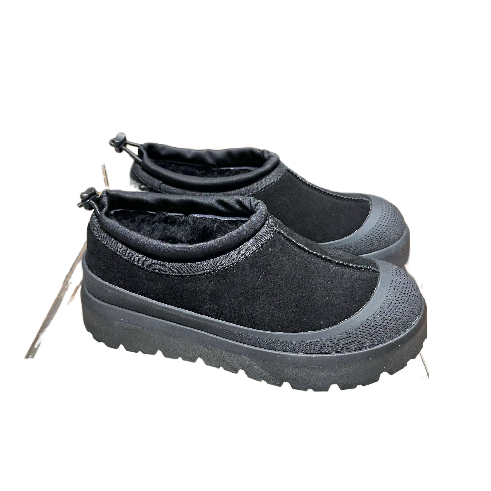 UGG Low-Top Thick-Soled Wool Snow Boots