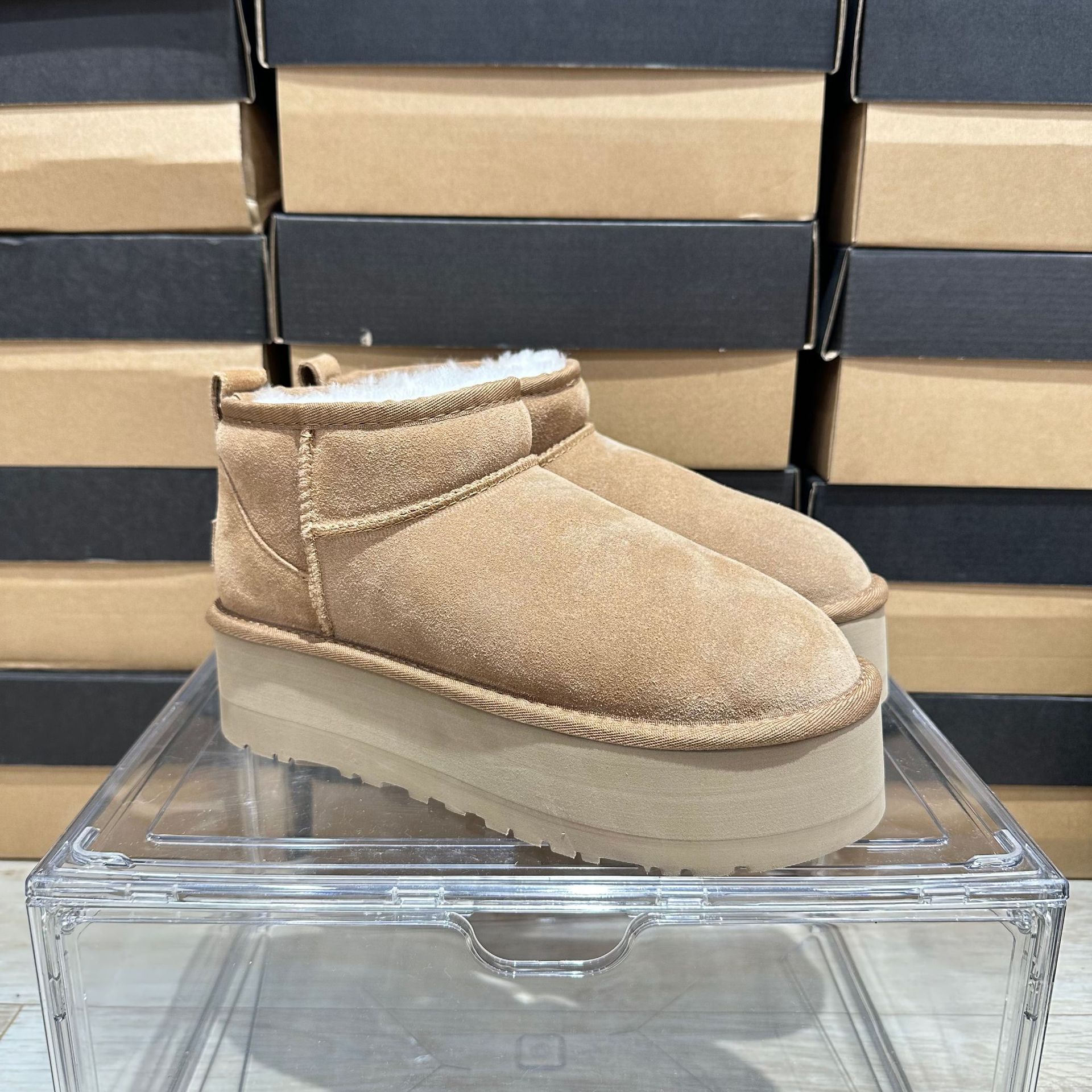 UGG Snow Boots Low-Cut Wool Boots