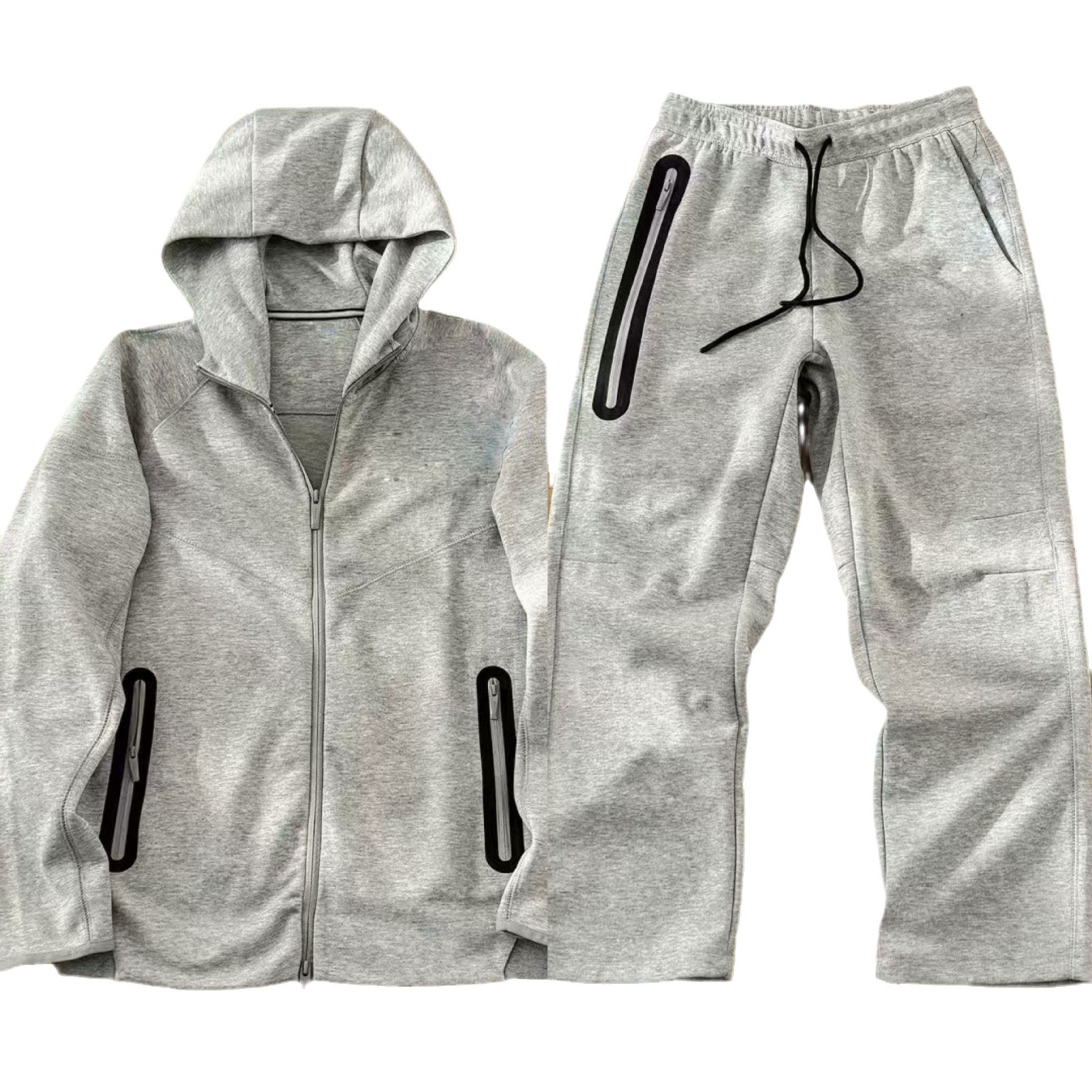 Hooded Jacket and Sweatpants Set N