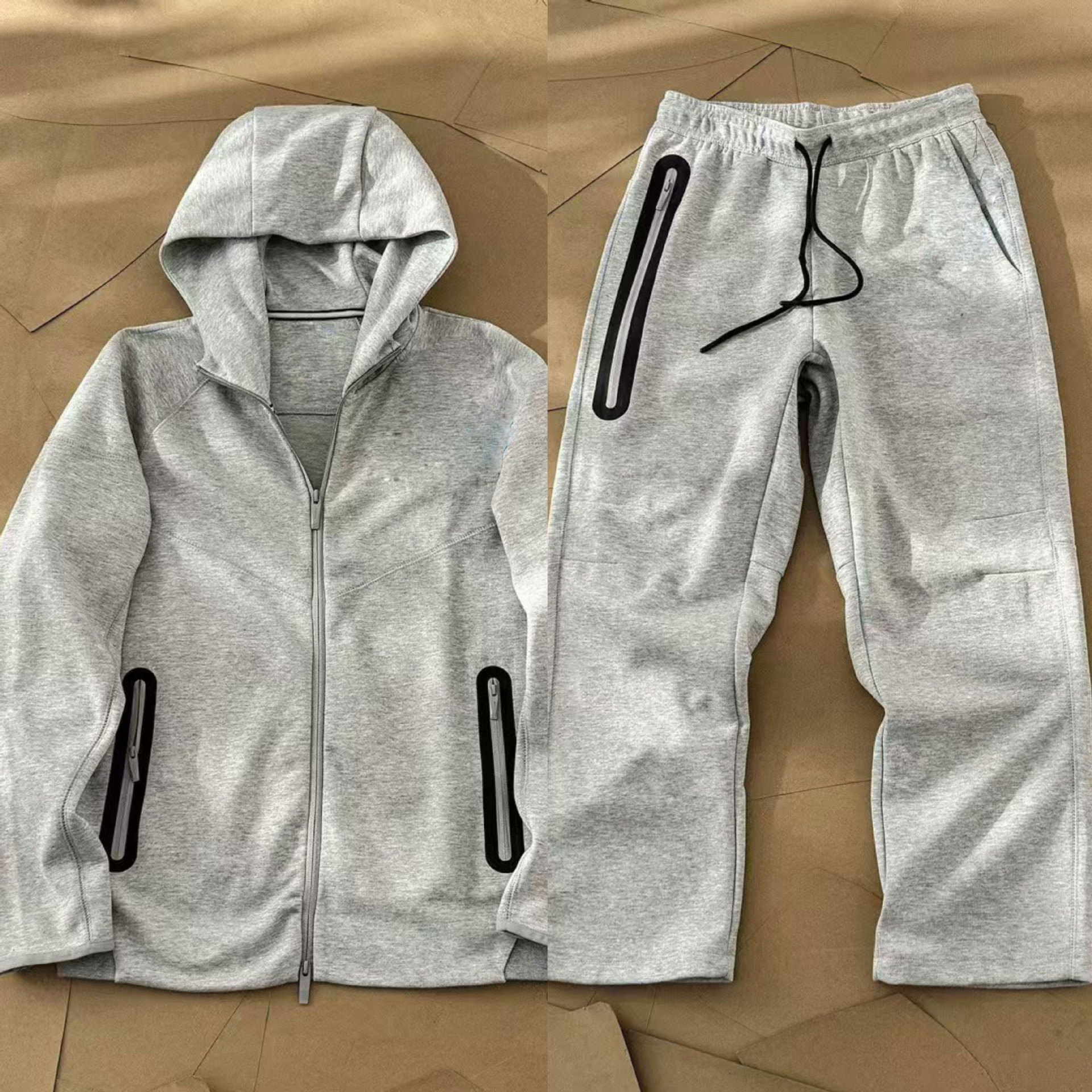 Hooded Jacket and Sweatpants Set N