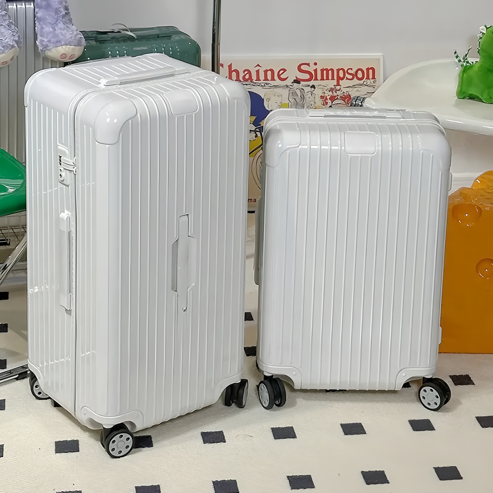 21-inch Carry-on Luggage Essential Series RIM, Checked Luggage, Travel Luggage, Trunk Trolley Case