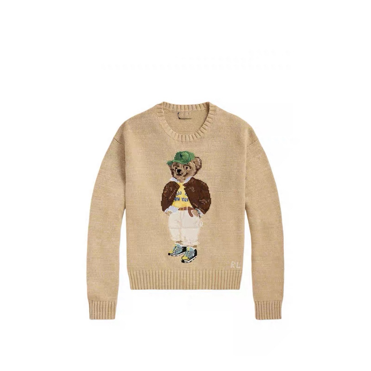 Ralph Lauren Polo Bear Cotton Crewneck Sweater