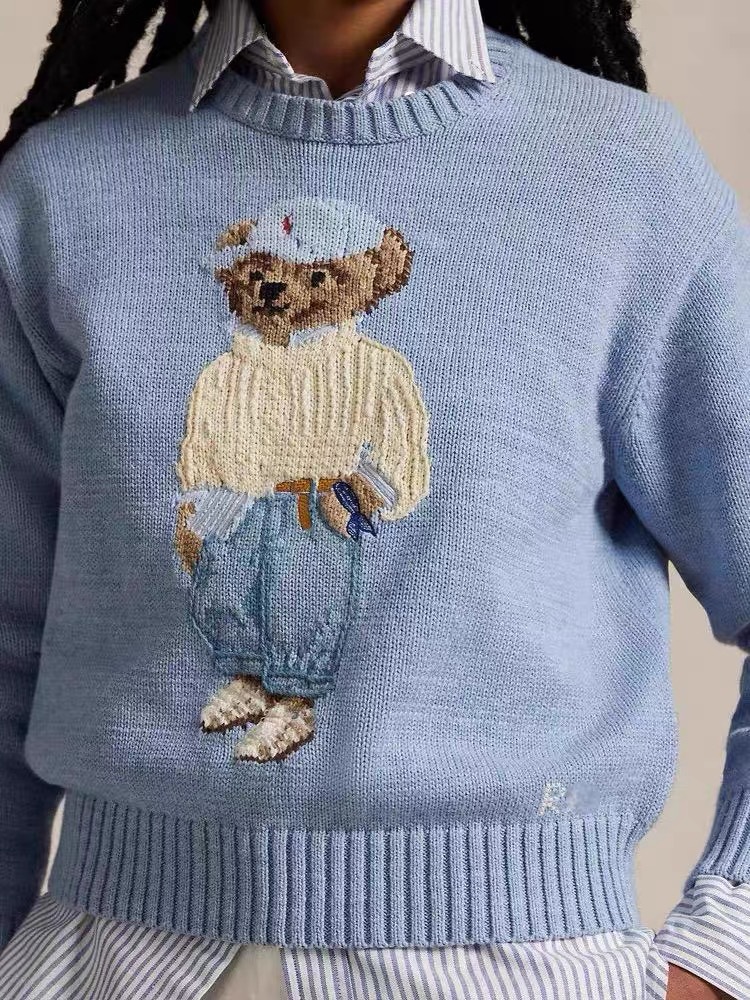 Ralph Lauren Polo Bear Cotton Crewneck Sweater