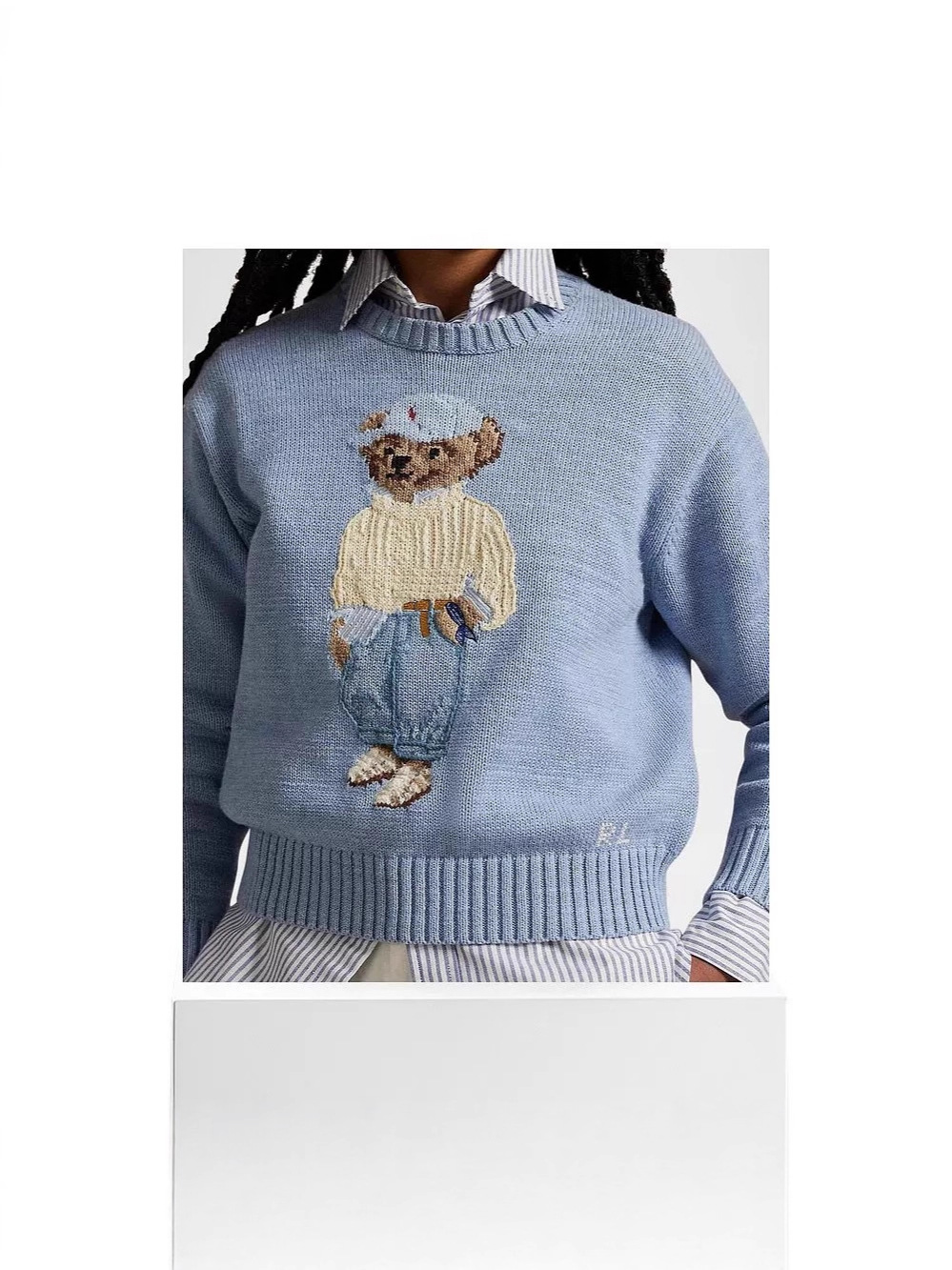 Ralph Lauren Polo Bear Cotton Crewneck Sweater