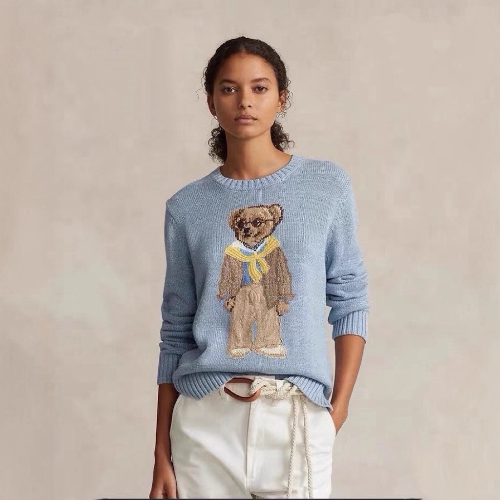 Ralph Lauren Polo Bear Cotton Crewneck Sweater