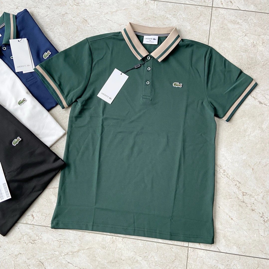 Lacoste Men's Contrast Collar Piqué Polo Shirt Collection