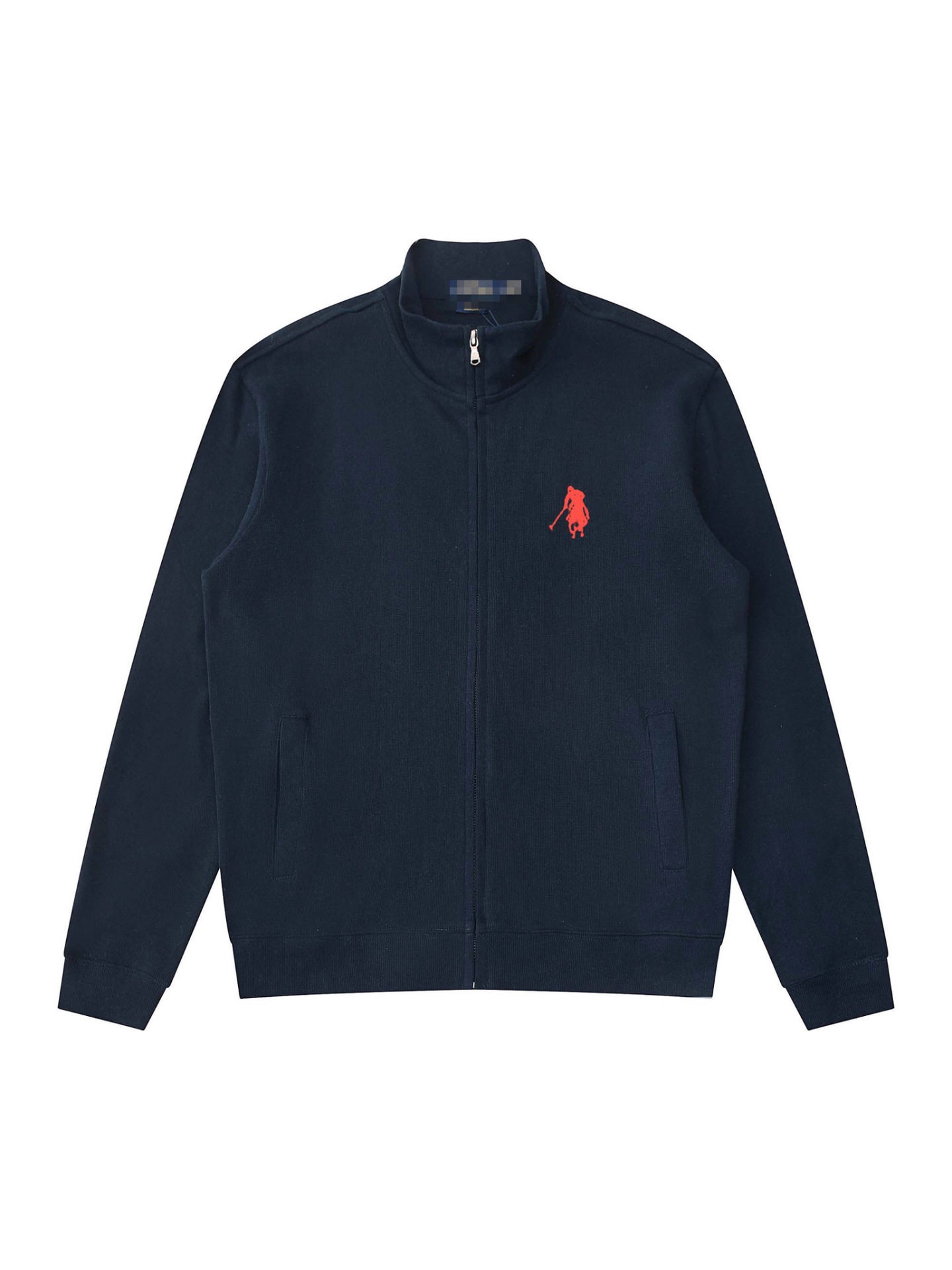 Ralph Lauren Double-Knit Full-Zip Mockneck Jacket