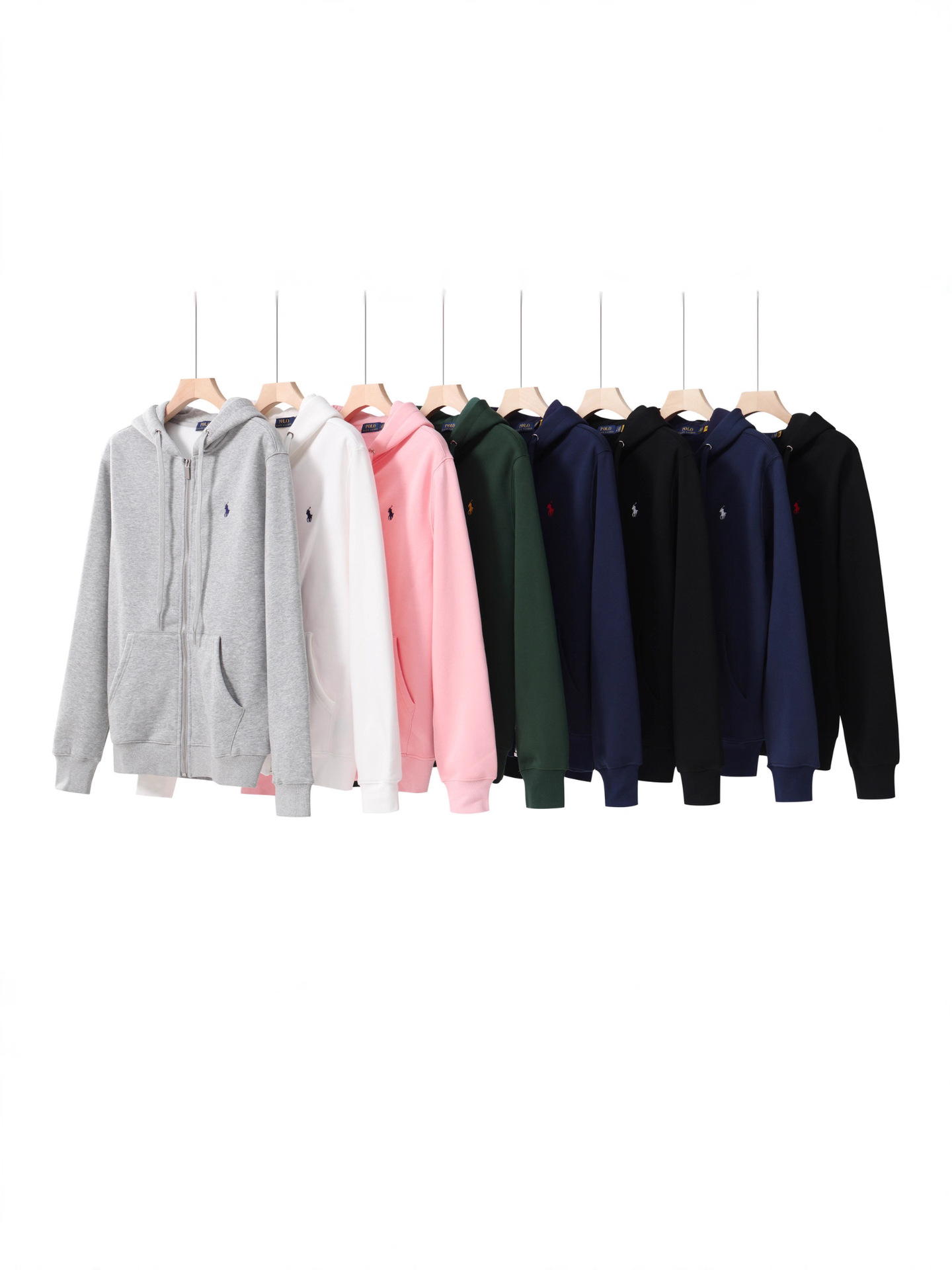 Ralph Lauren Double-Knit Full-Zip Hoodie