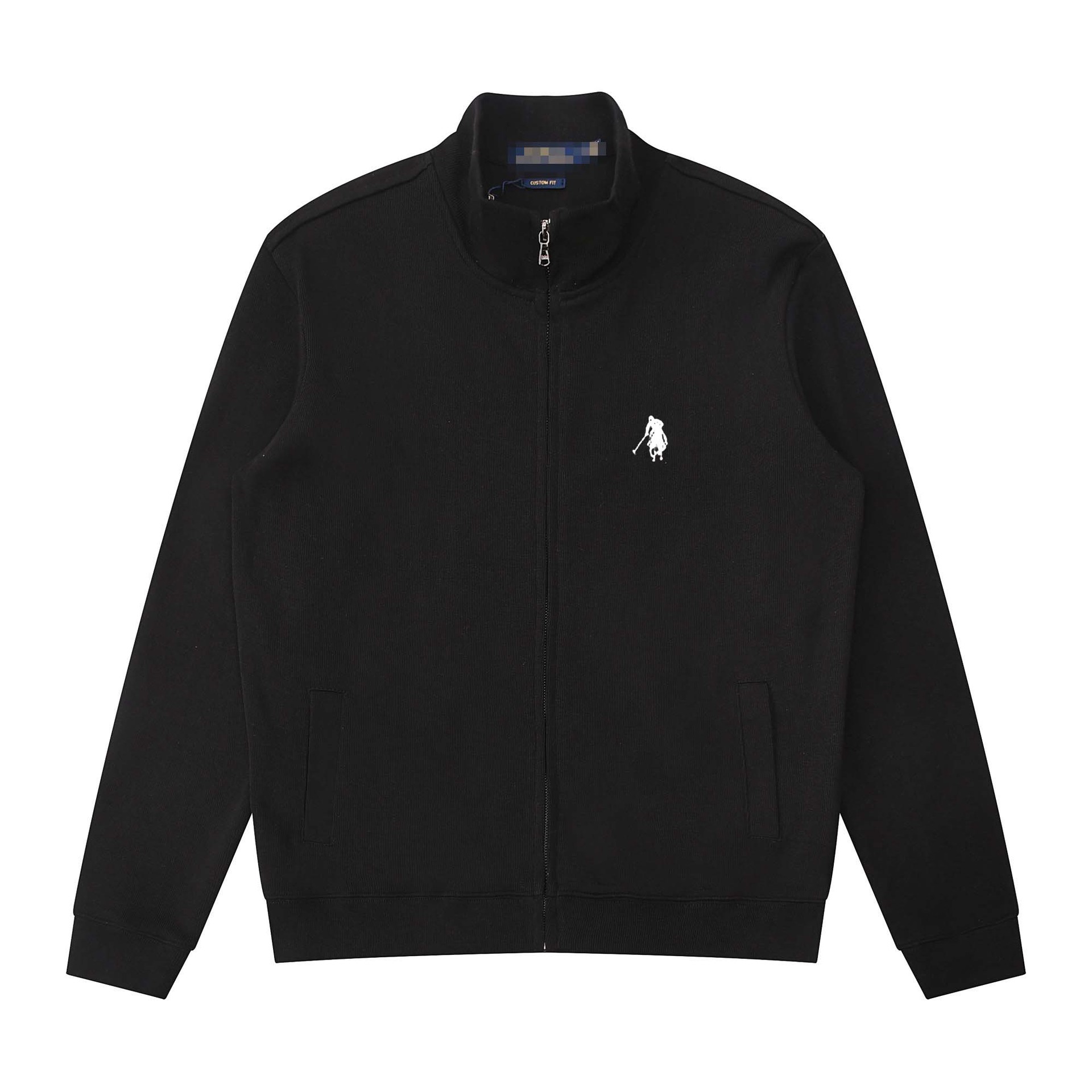 Ralph Lauren Double-Knit Full-Zip Mockneck Jacket