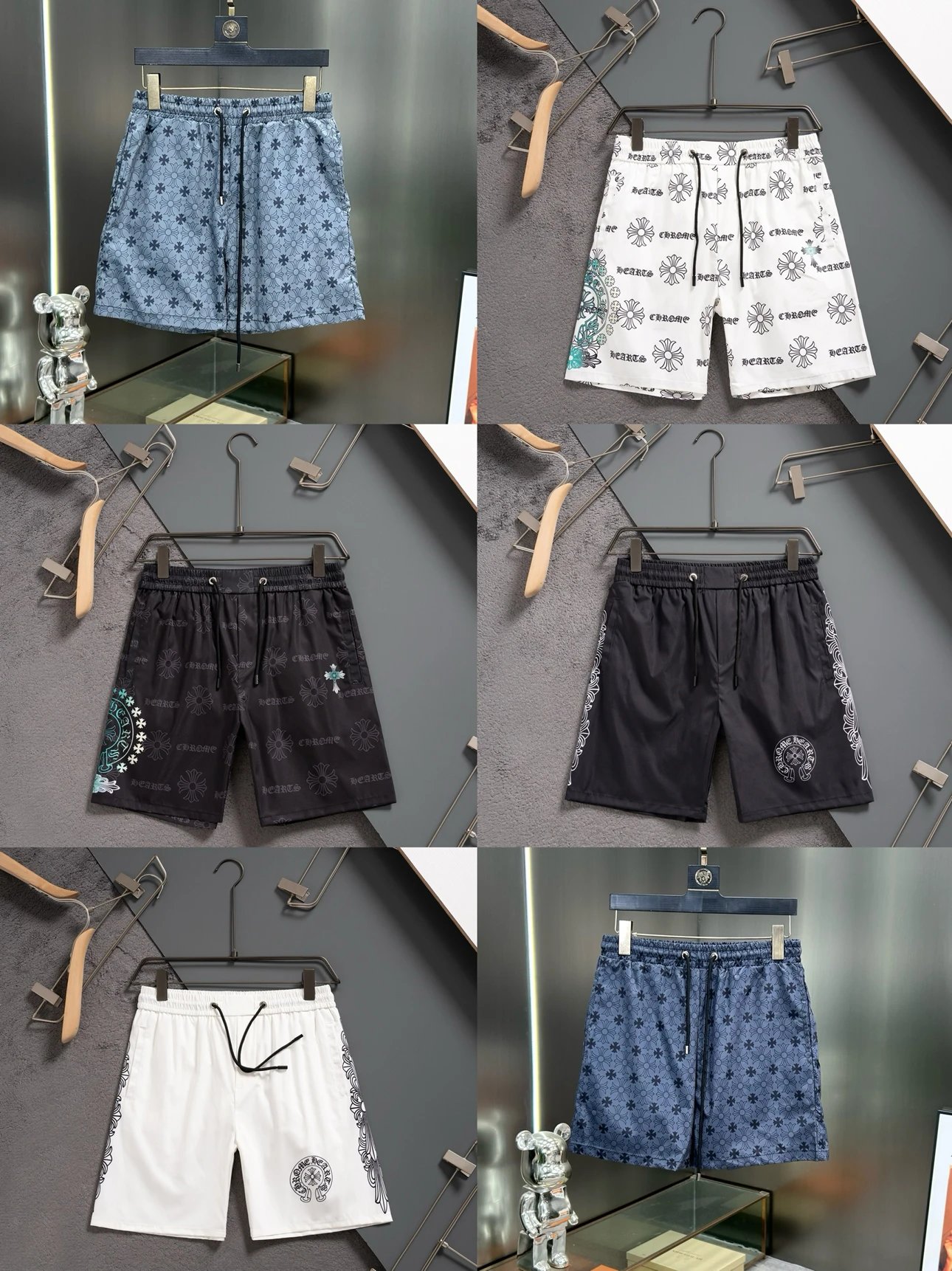 Chrome Hearts Cross Print Shorts Collection