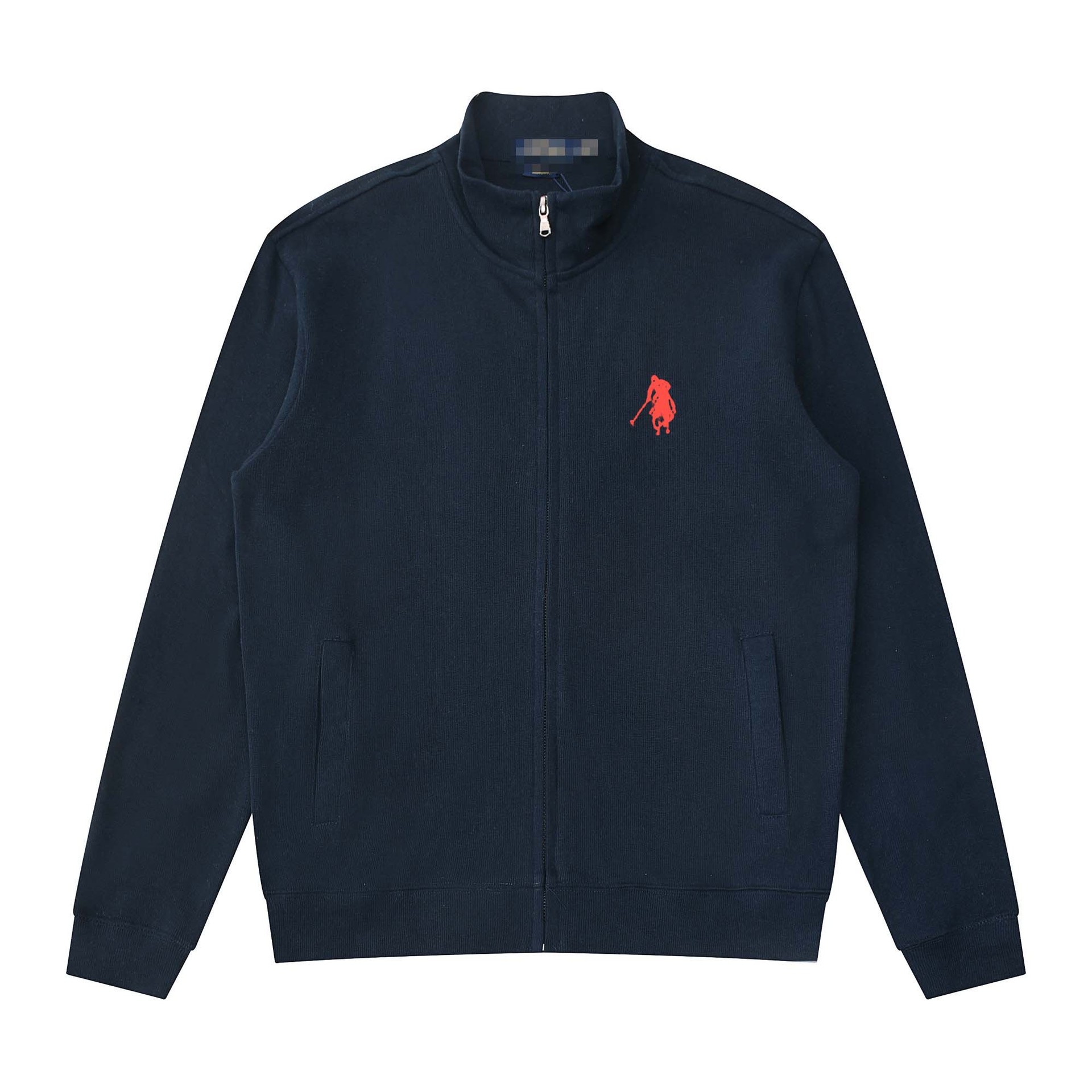 Ralph Lauren Double-Knit Full-Zip Mockneck Jacket