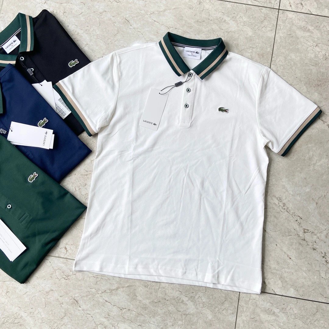 Lacoste Men's Contrast Collar Piqué Polo Shirt Collection