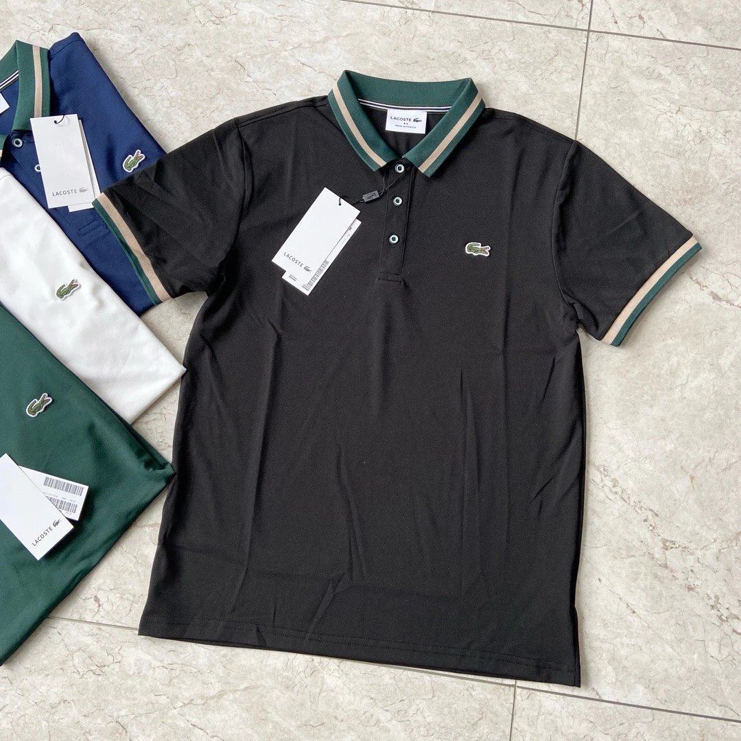 Lacoste Men's Contrast Collar Piqué Polo Shirt Collection