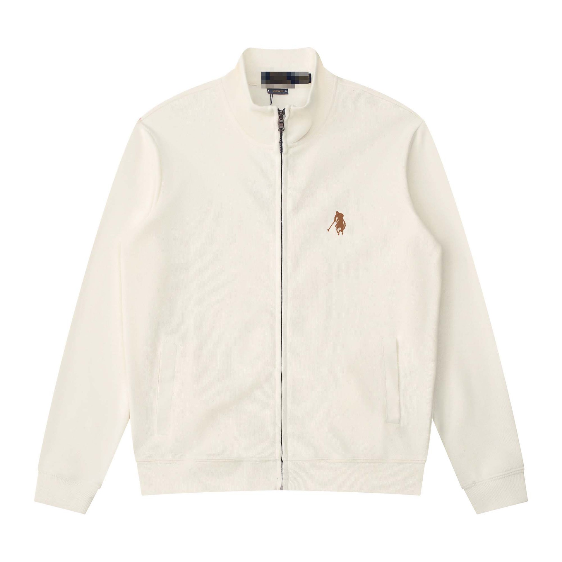 Ralph Lauren Double-Knit Full-Zip Mockneck Jacket
