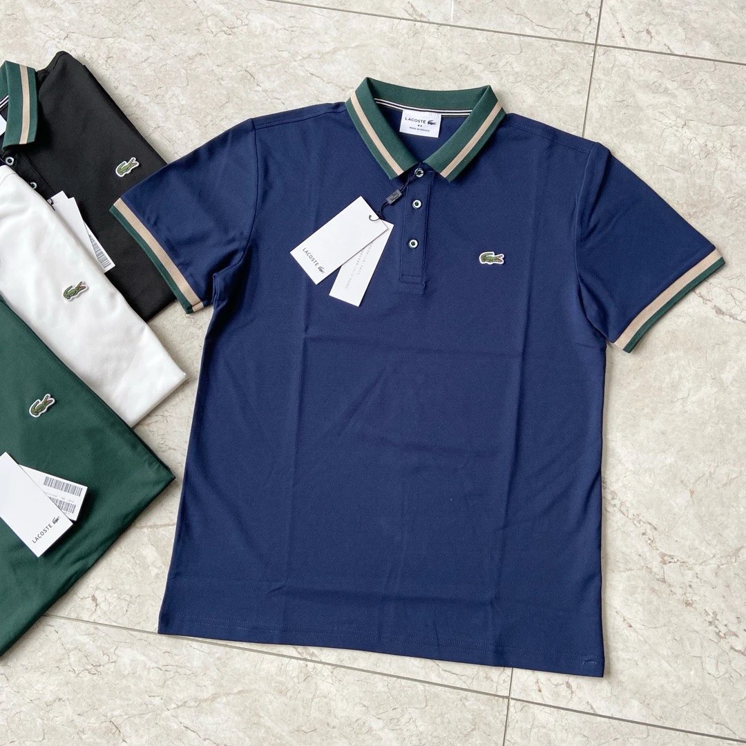 Lacoste Men's Contrast Collar Piqué Polo Shirt Collection