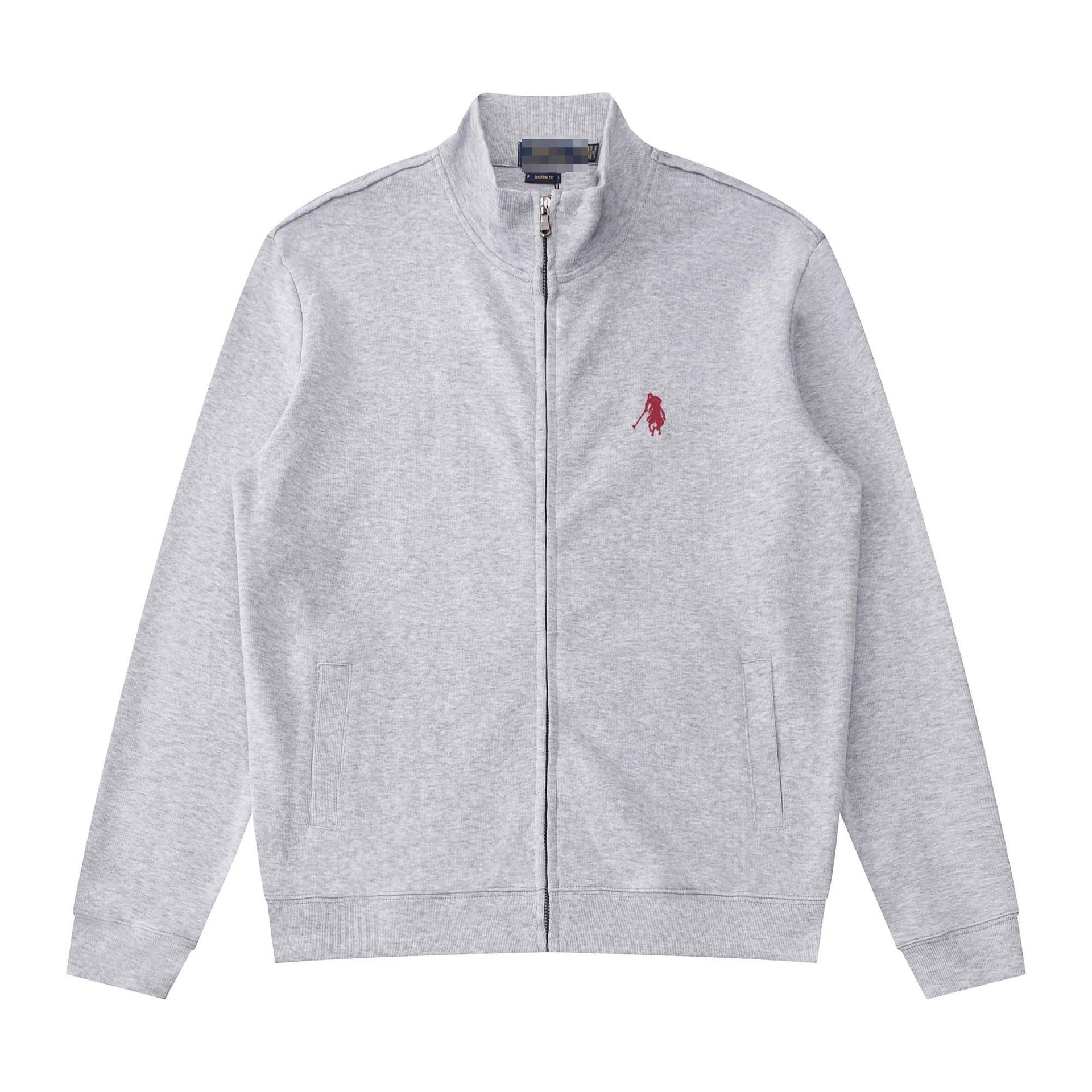 Ralph Lauren Double-Knit Full-Zip Mockneck Jacket