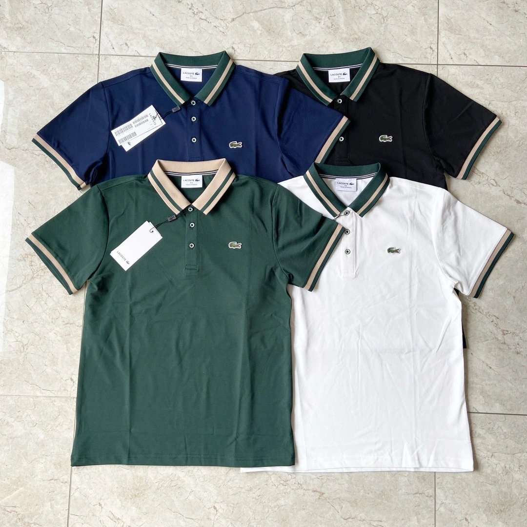 Lacoste Men's Contrast Collar Piqué Polo Shirt Collection