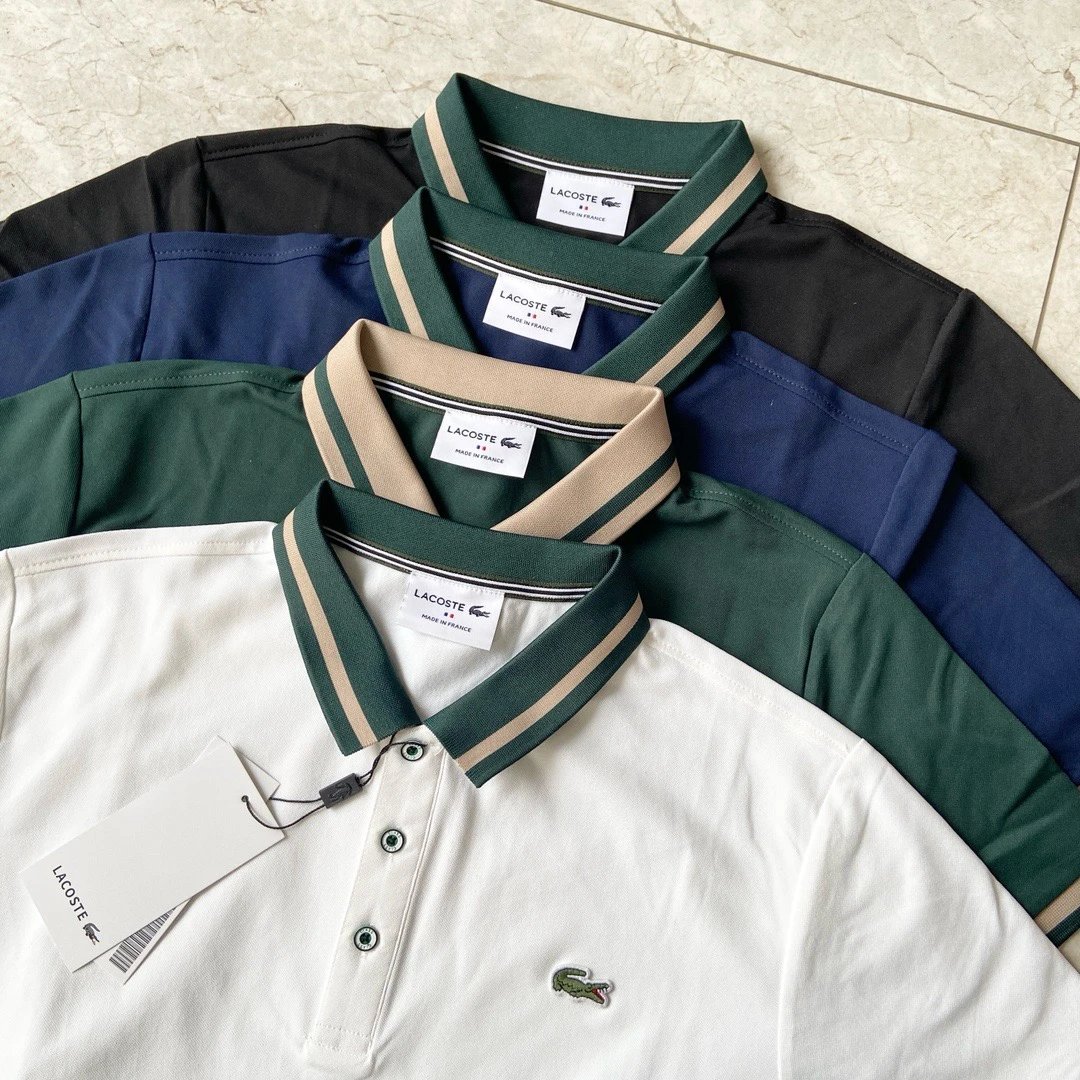 Lacoste Men's Contrast Collar Piqué Polo Shirt Collection