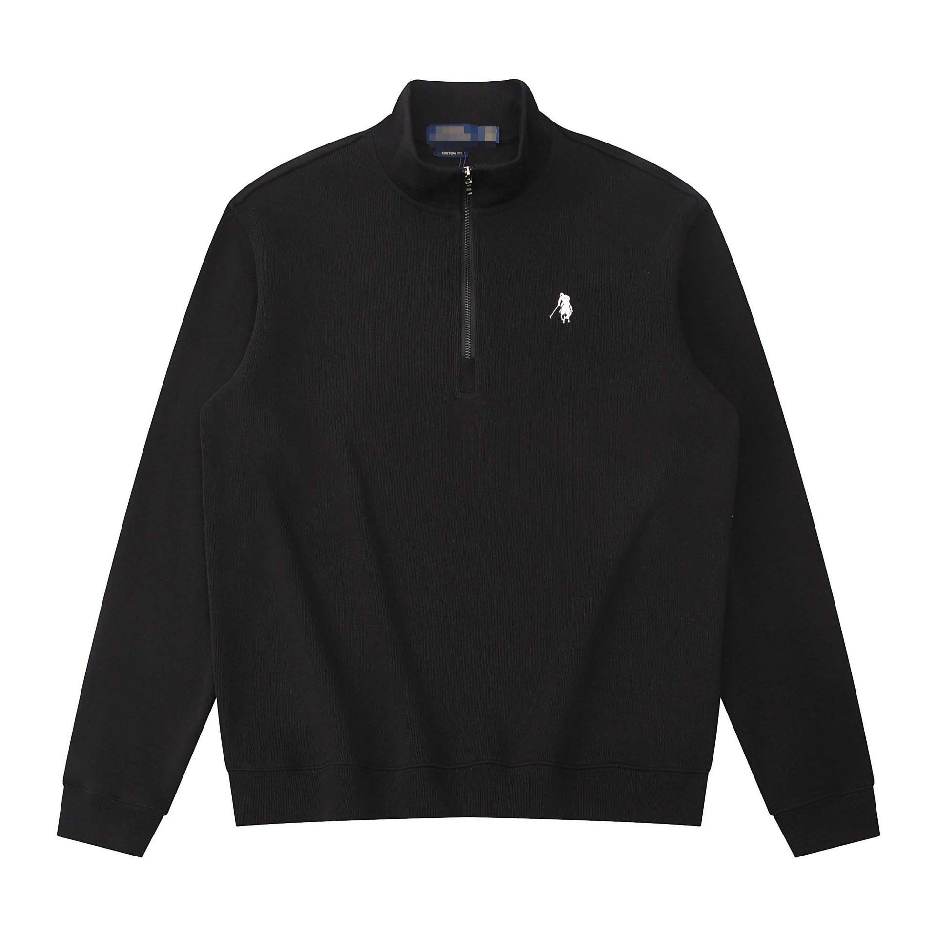 Ralph Lauren Double-Knit Full-Zip Mockneck Jacket