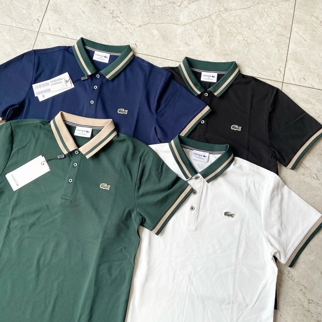 Lacoste Men's Contrast Collar Piqué Polo Shirt Collection