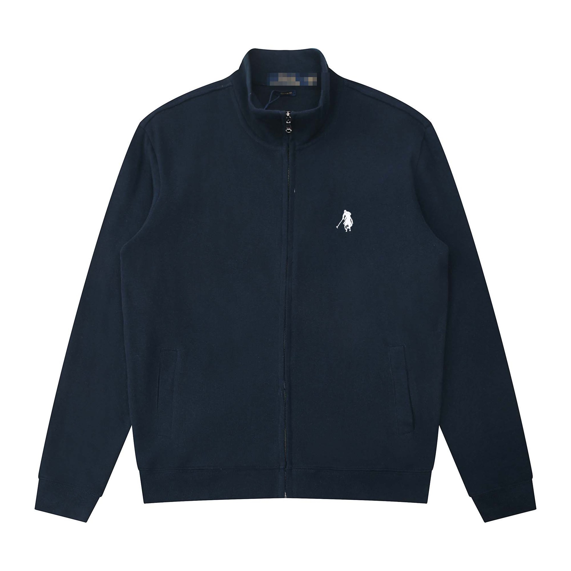 Ralph Lauren Double-Knit Full-Zip Mockneck Jacket