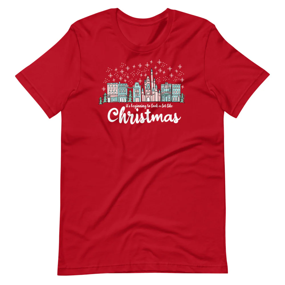 Christmas on Main Street T-shirt It's Beginning to Look a Lot Like Christmas Disney Christmas T-shirt