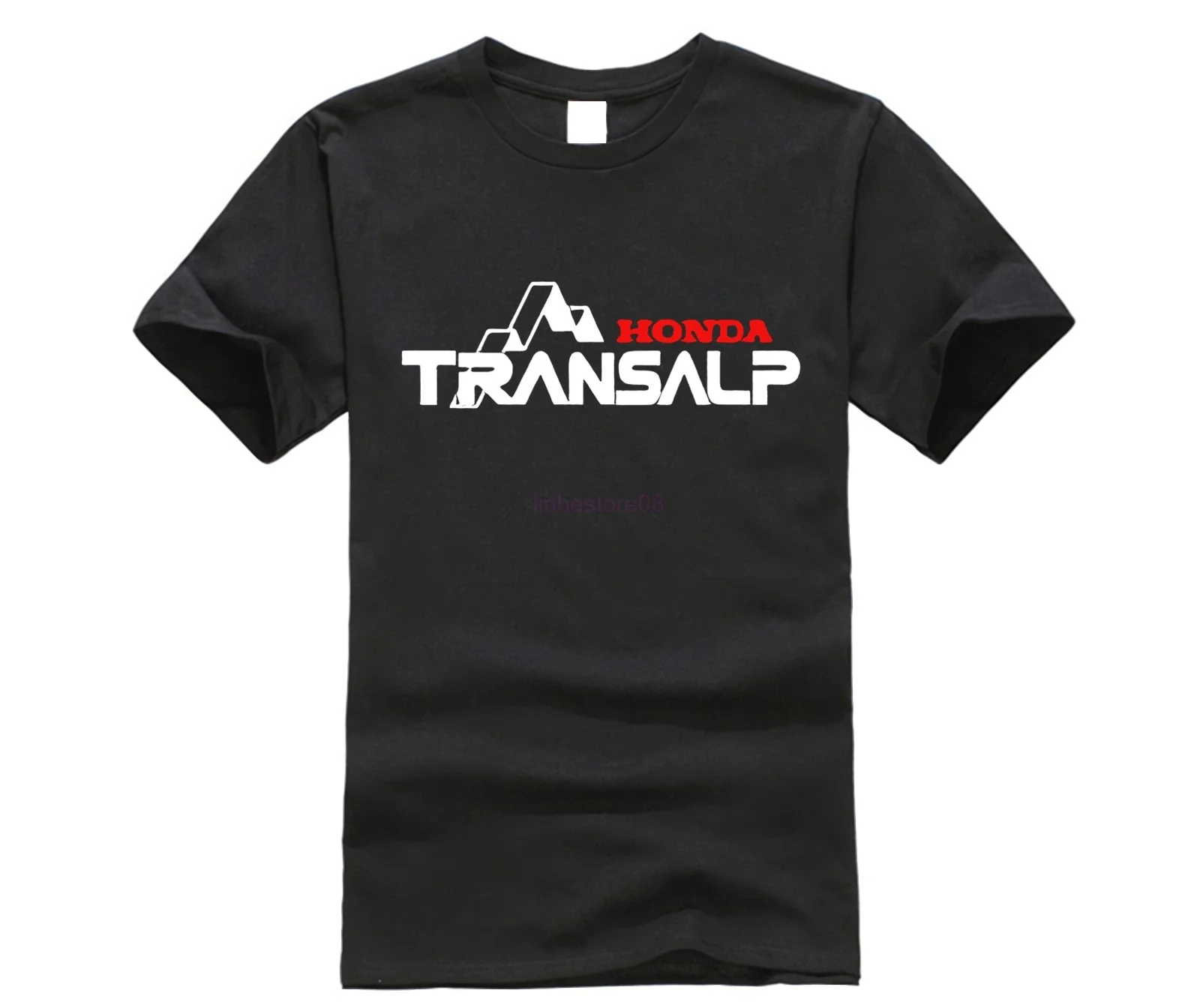 New 2019 Summer Men'S 100% Cotton T Shirt Man Short Sleeve Transalp T-Shirt For Motorcycle Fans Motorcycle retro Tee Shirts