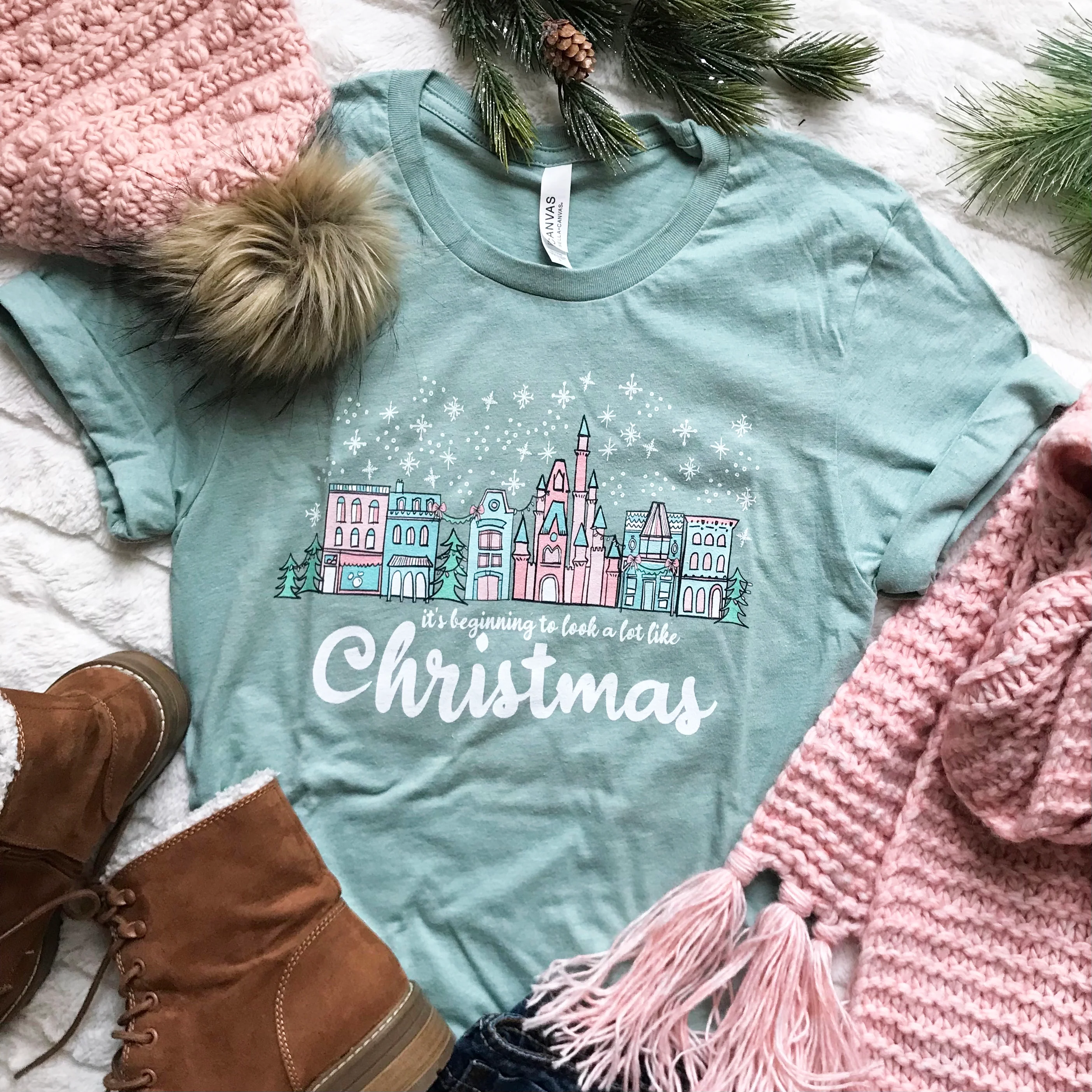 Christmas on Main Street T-shirt It's Beginning to Look a Lot Like Christmas Disney Christmas T-shirt