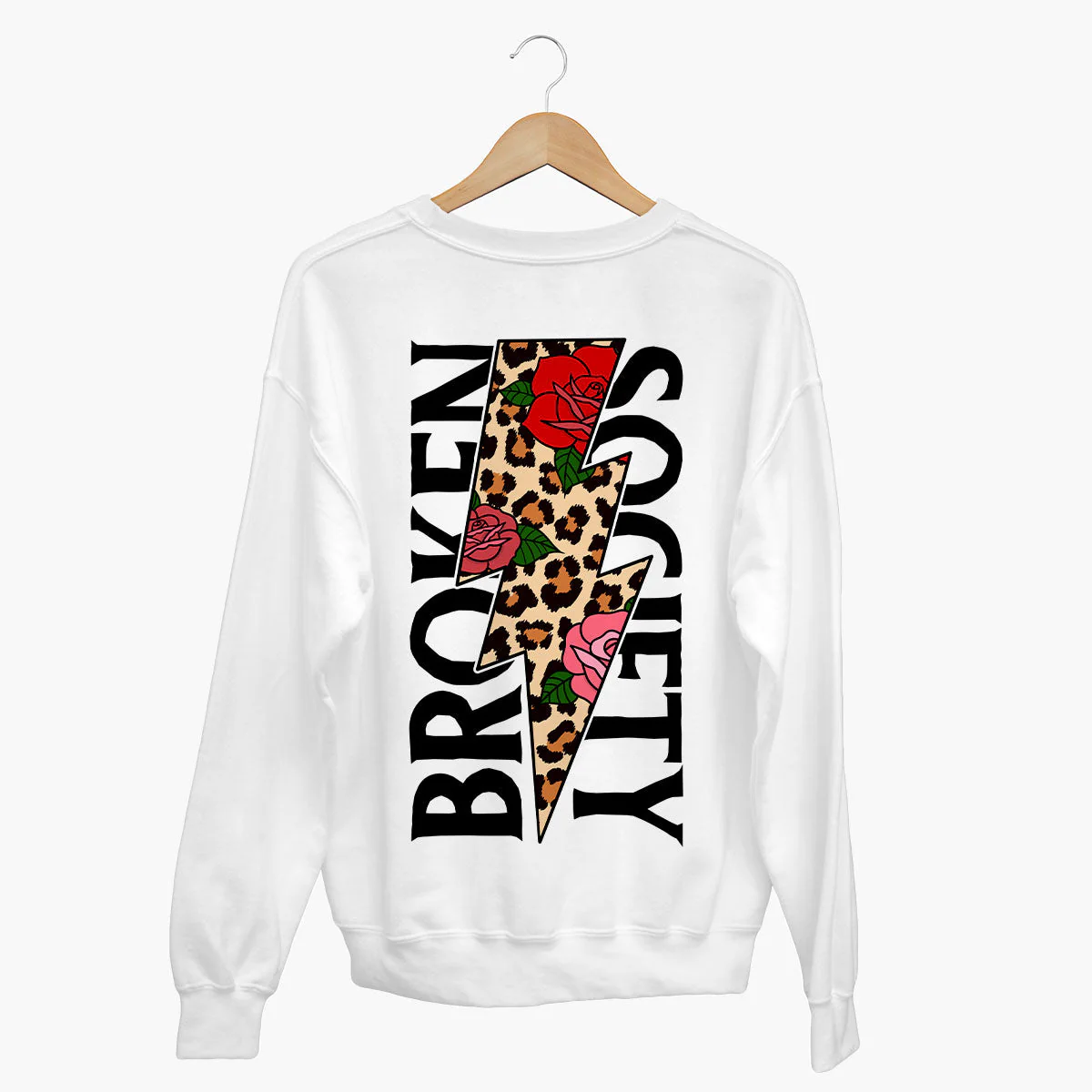 Sweatshirt mit Rosen- und Tiermuster (Unisex)
