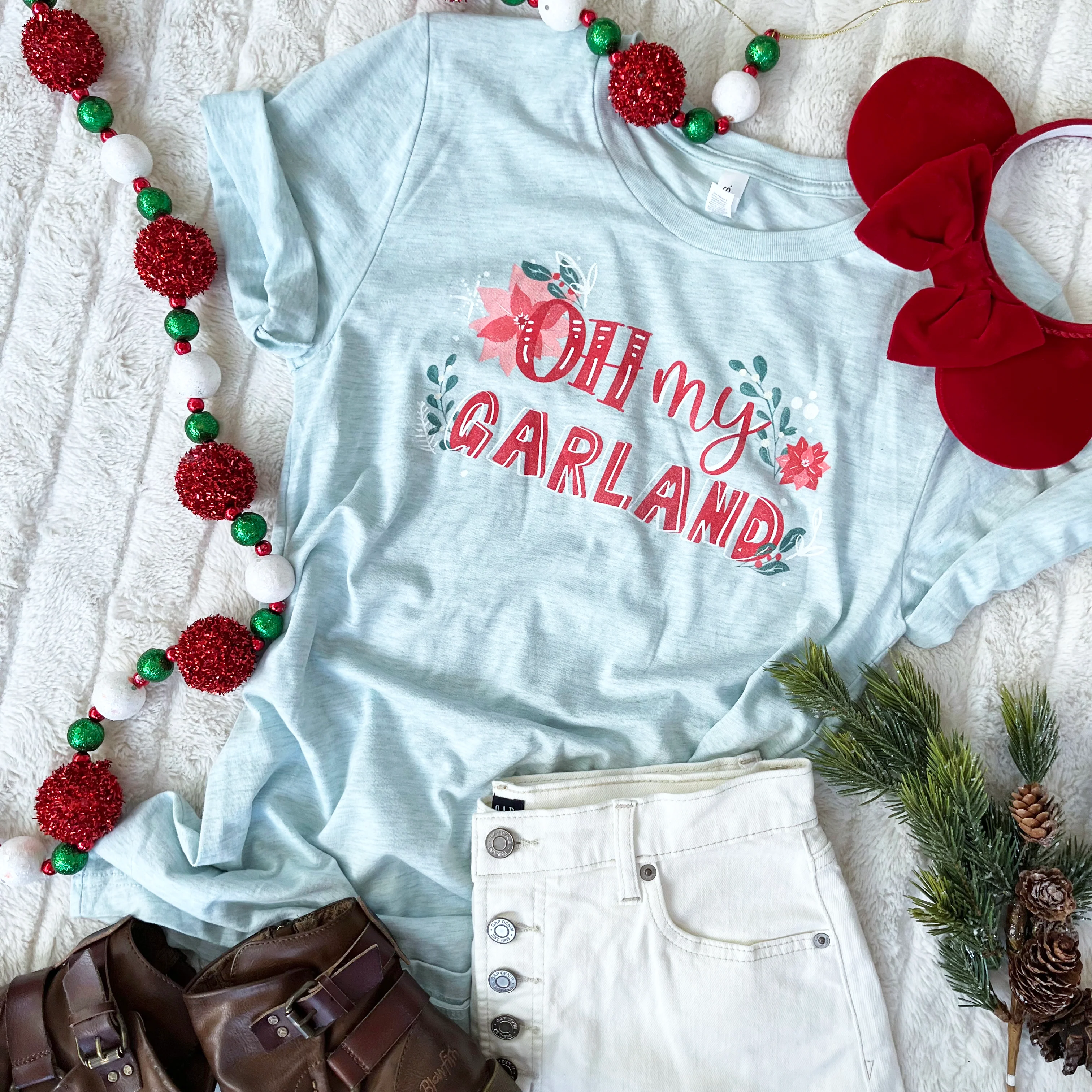 Noelle T-Shirt Disney Christmas Disney Plus Oh My Garland T-Shirt