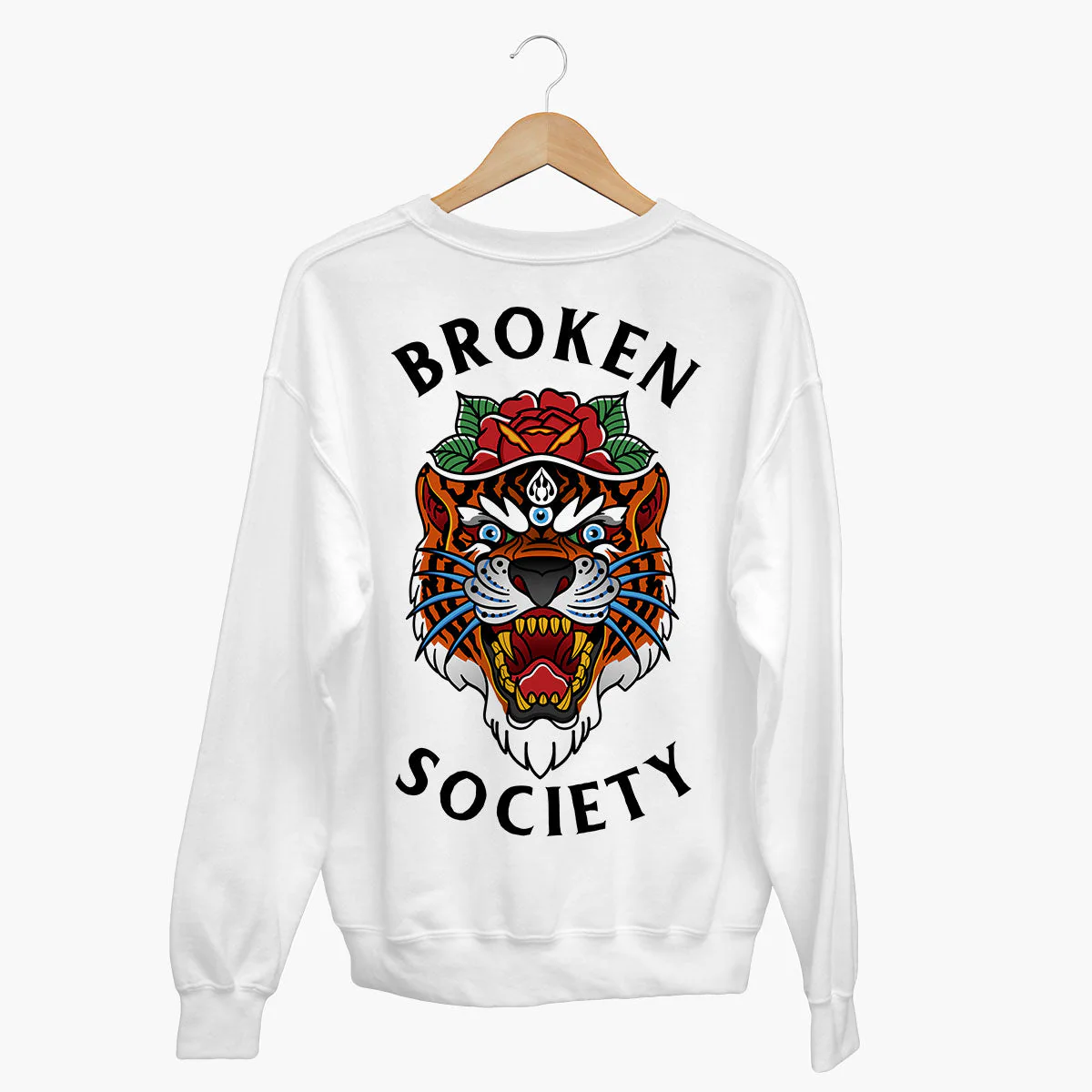 Tiger Rose Sweatshirt (Unisex)