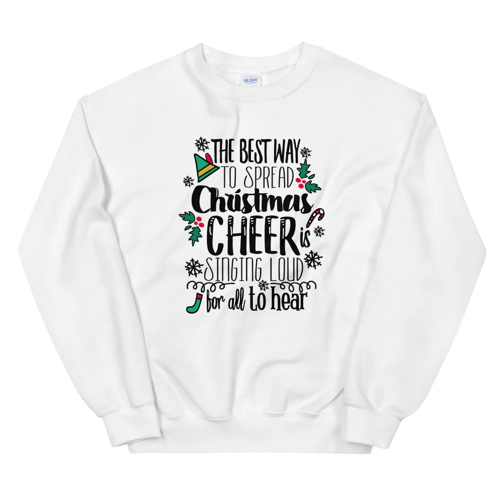 Elf Christmas Sweatshirt Buddy the Elf Christmas Shirt for Him Unisex Sweatshirt