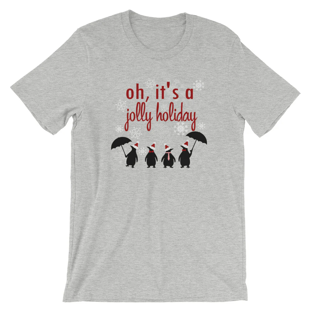 Jolly Holiday Snowfall, Disney Christmas, Mary Poppins Unisex T-Shirt