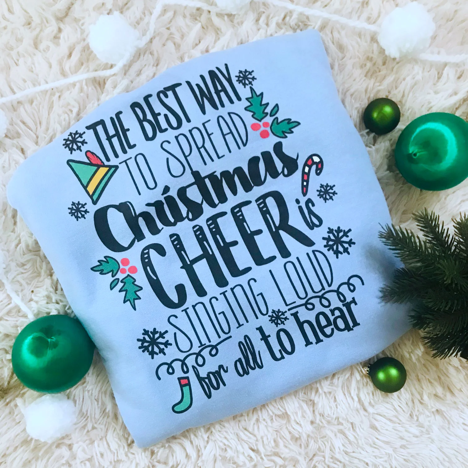 Elf Christmas Sweatshirt Buddy the Elf Christmas Shirt for Him Unisex Sweatshirt