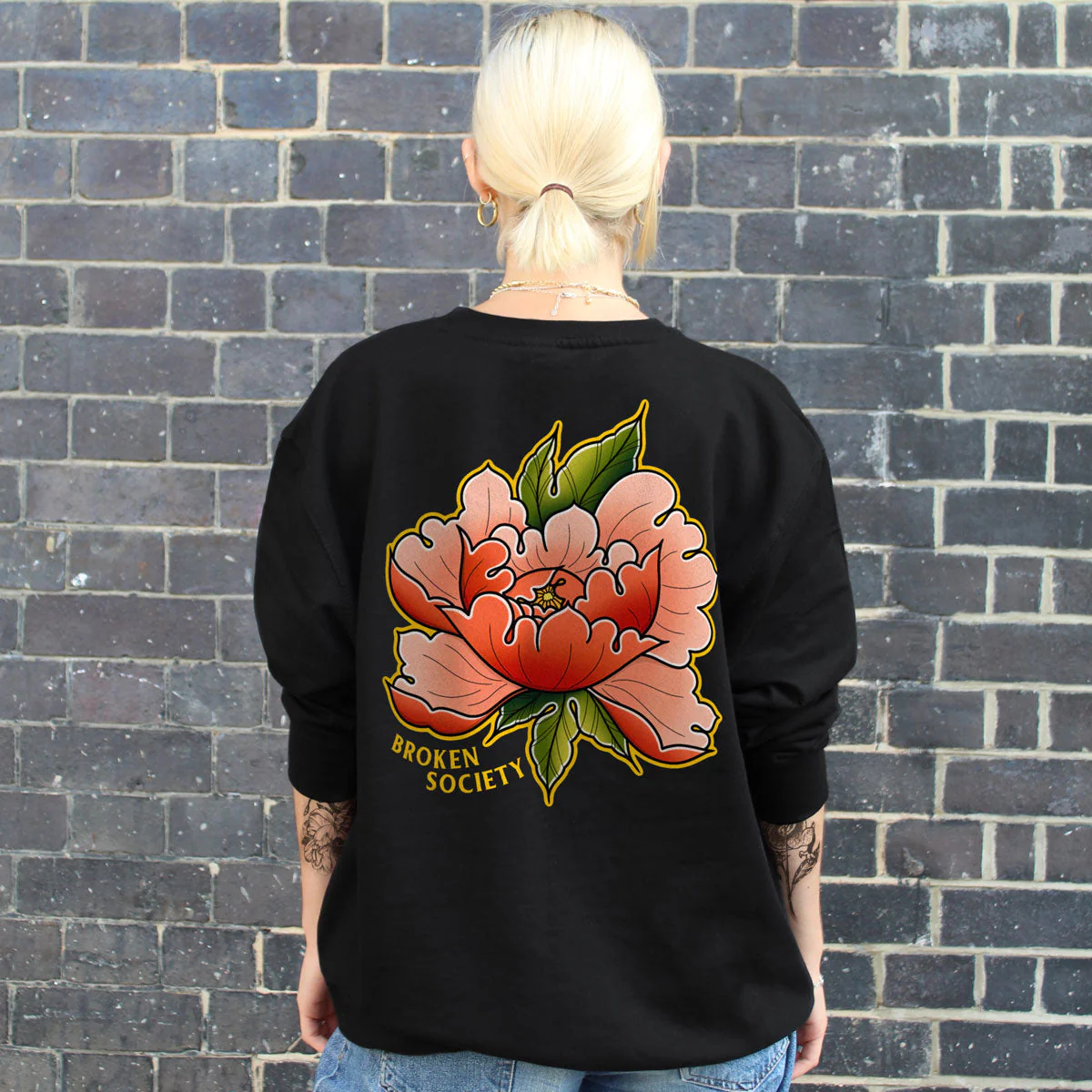 Pfingstrose In Bloom II Sweatshirt (Unisex)