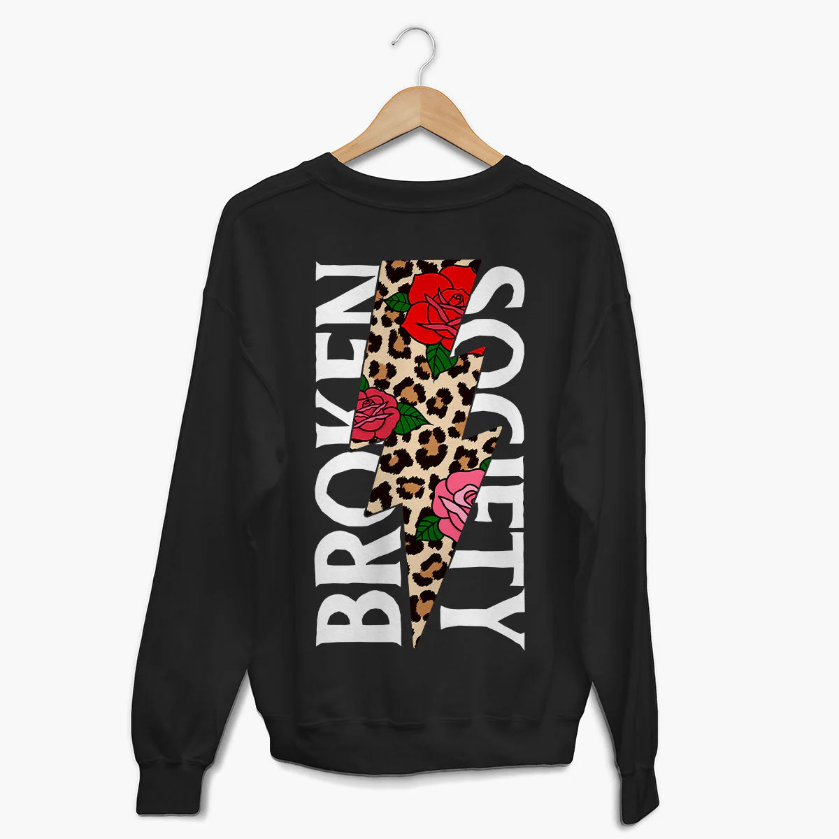 Sweatshirt mit Rosen- und Tiermuster (Unisex)