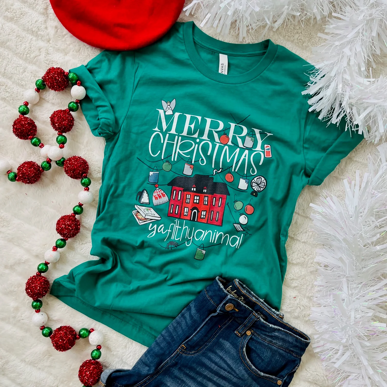 Home Alone T-Shirt Merry Christmas Ya Filthy Animal Christmas Family Unisex T-Shirt