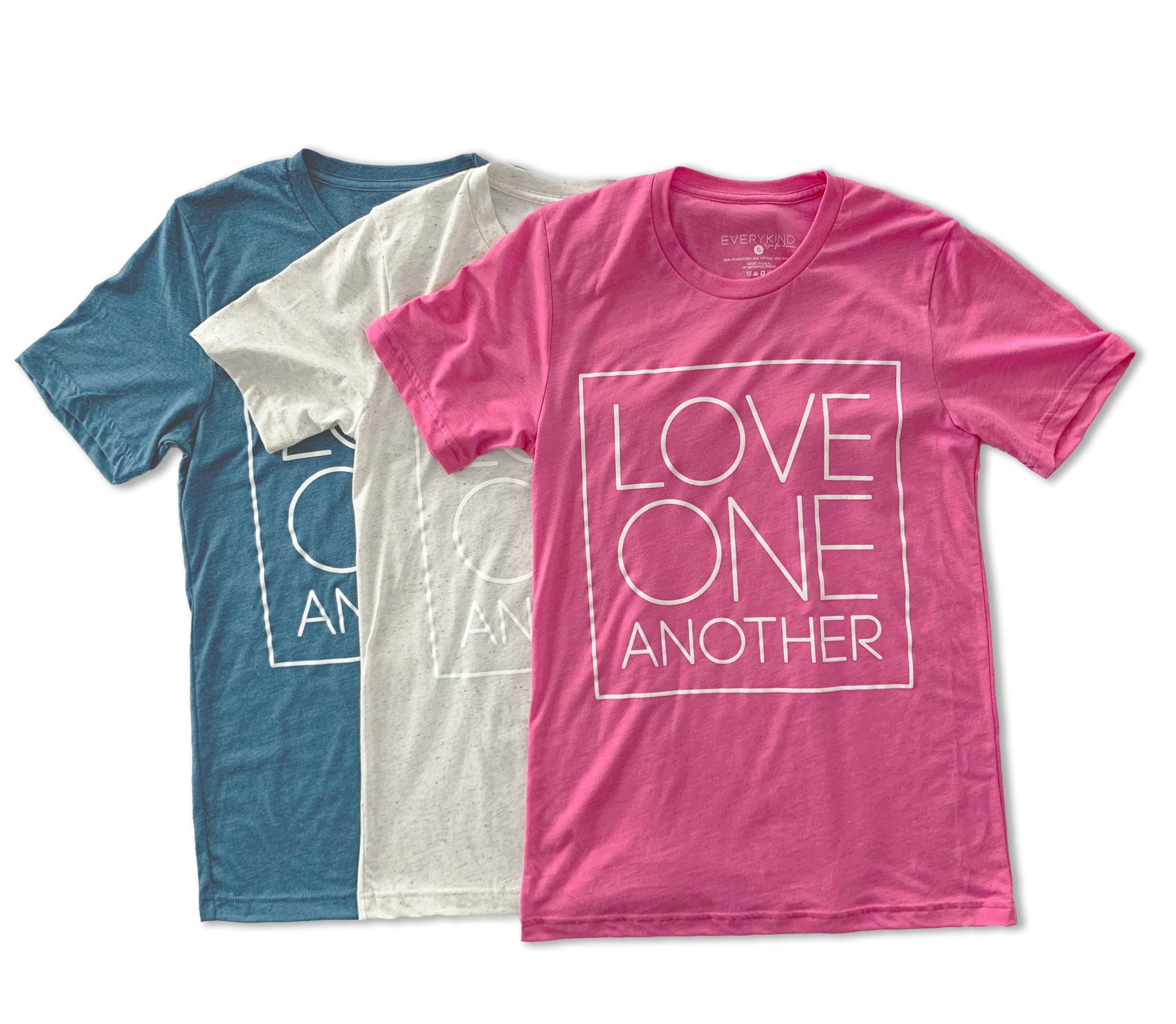 LOVE ONE ANOTHER ADULT T-SHIRT