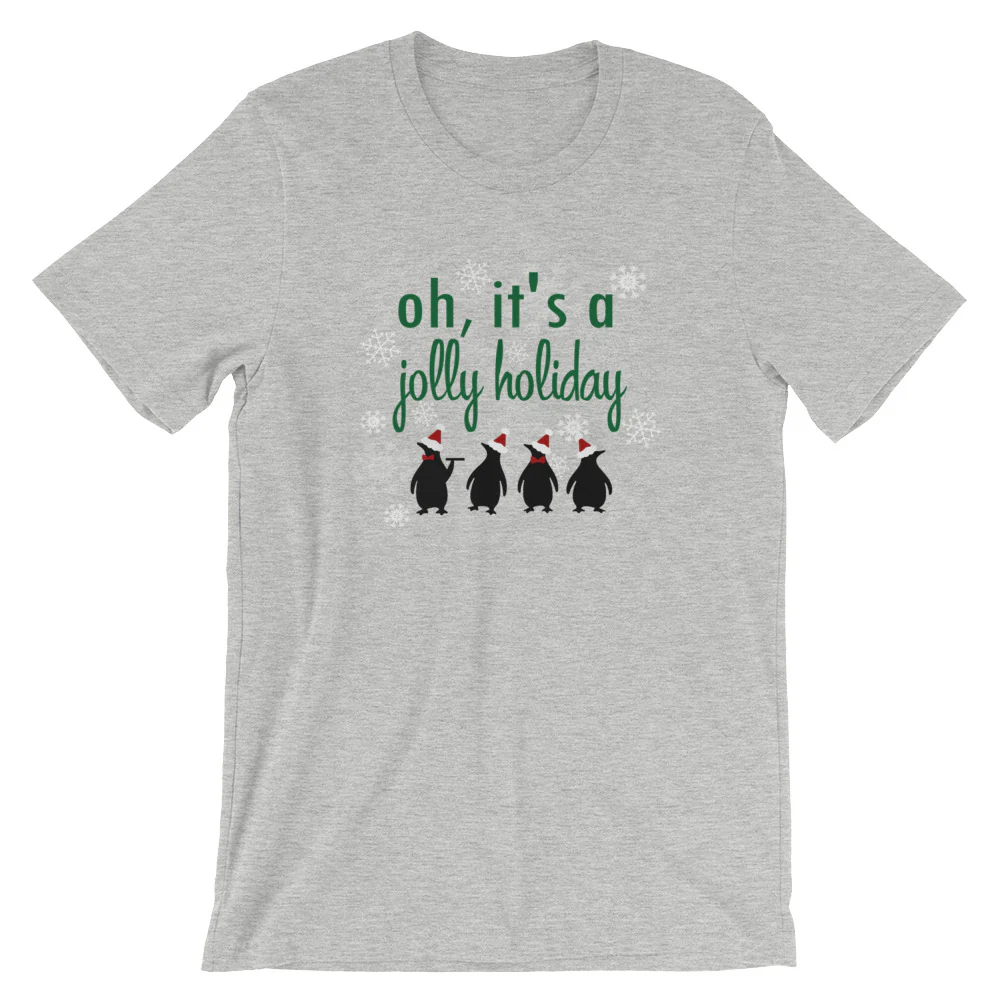 Jolly Holiday Christmas T-Shirt Mary Poppins Penguins Christmas T-shirt