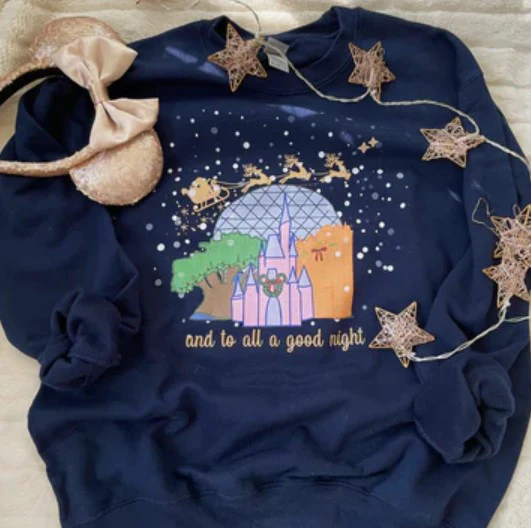 Christmas at Walt Disney World with Santa Unisex Sweatshirt