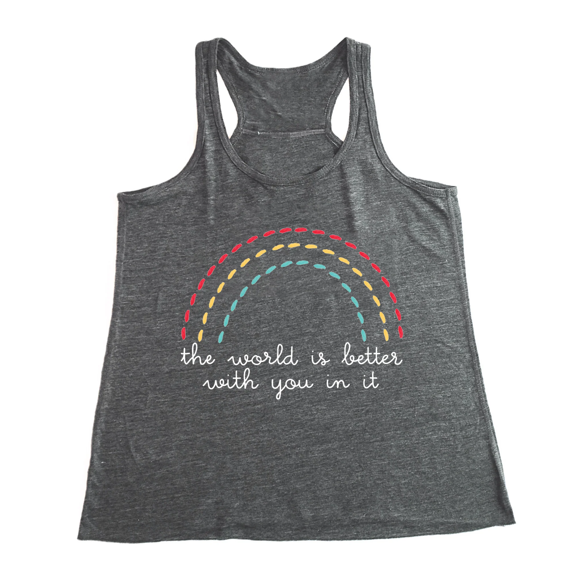 THE WORLD IS BETTER WITH YOU IN IT KID RACER TANK