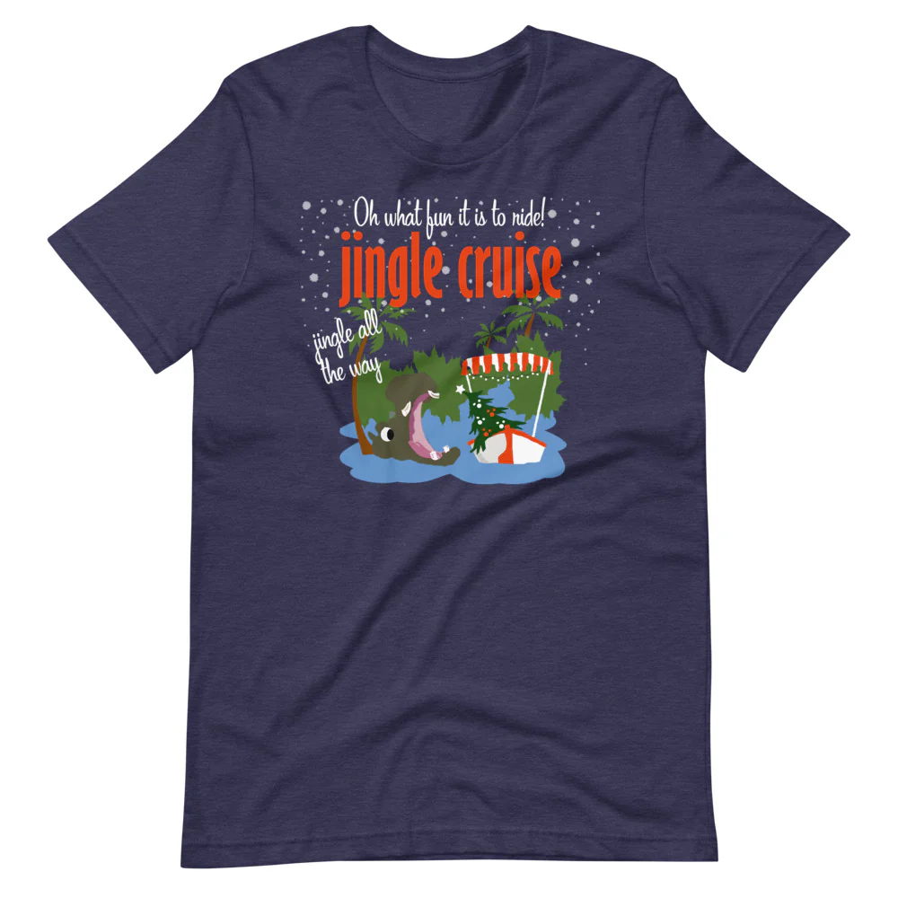 Jingle Cruise Hippo T-Shirt Jungle Cruise Disney Christmas T-Shirt