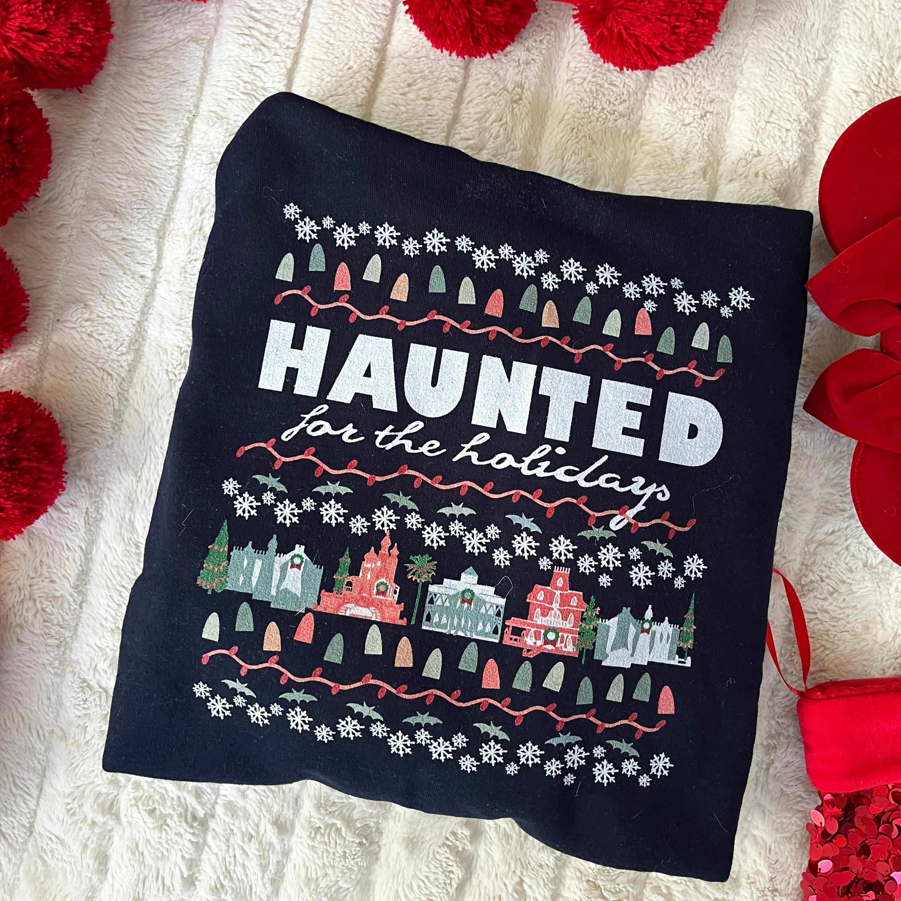 Haunted Mansion Holidays T-Shirt Disney Parks Haunted for the Holidays T-Shirt