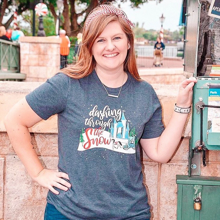 Cinderella Christmas Dashing Through the Snow Disney T-Shirt