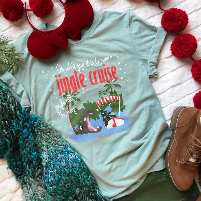 Jingle Cruise Hippo T-Shirt Jungle Cruise Disney Christmas T-Shirt
