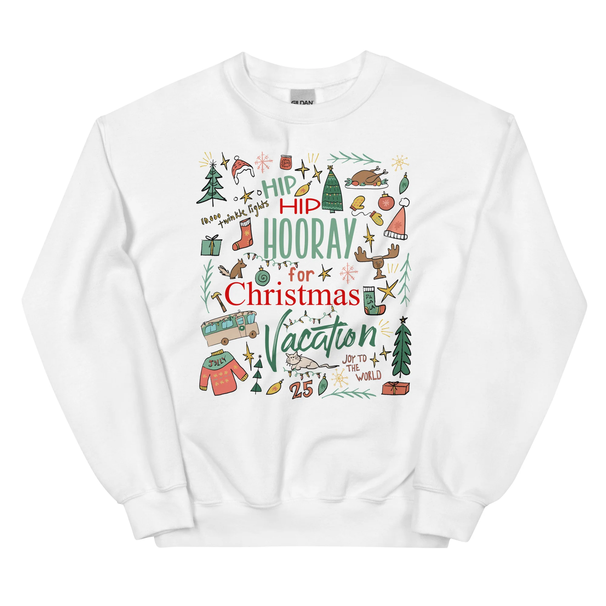 Christmas Vacation Sweatshirt Hip Hip Hooray for Christmas Vacation Griswold Family Christmas Sweatshirt